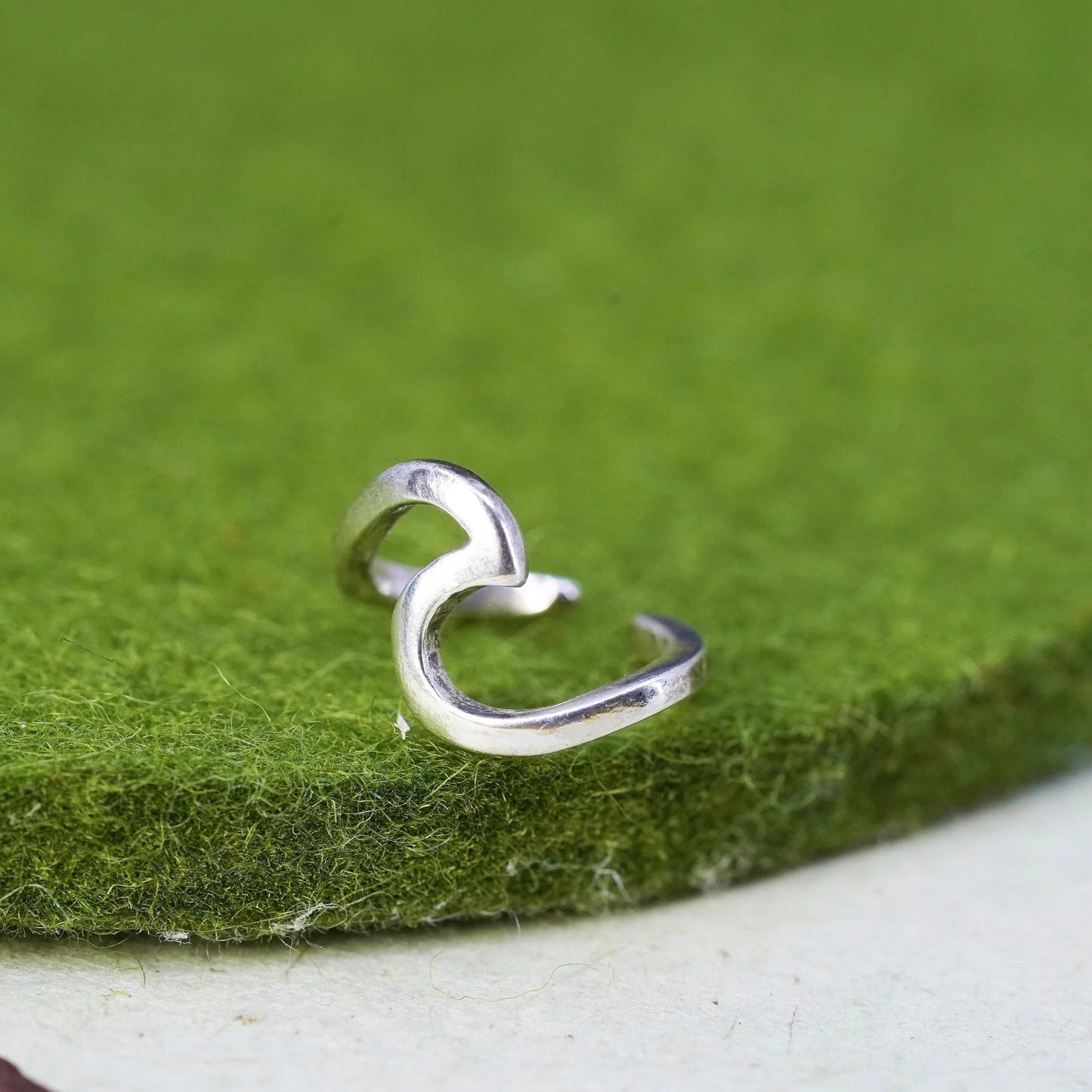 Vintage Sterling 925 silver earrings, ear cuff earcuff