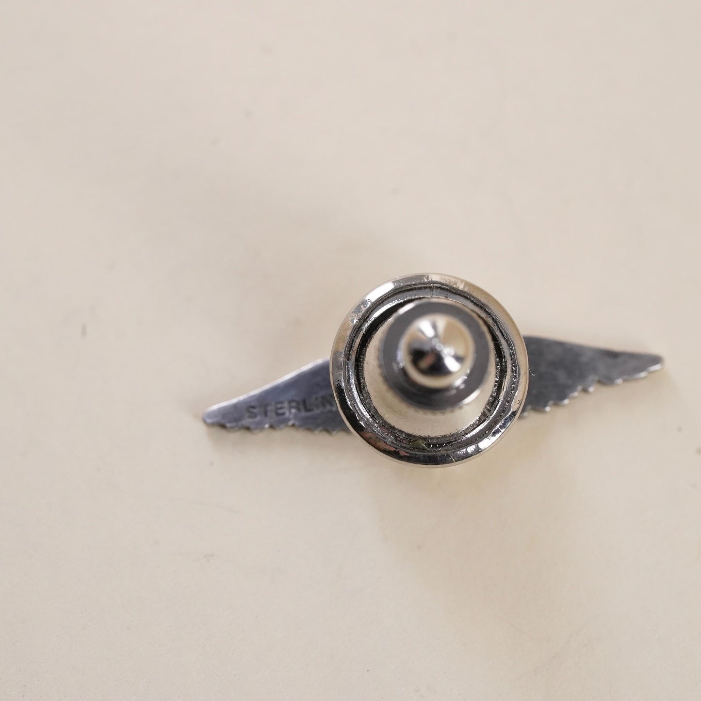 Rare! VTG Sterling 925 silver Circa 1930s-1940s Quiet Birdmen (QB) Lapel Pin