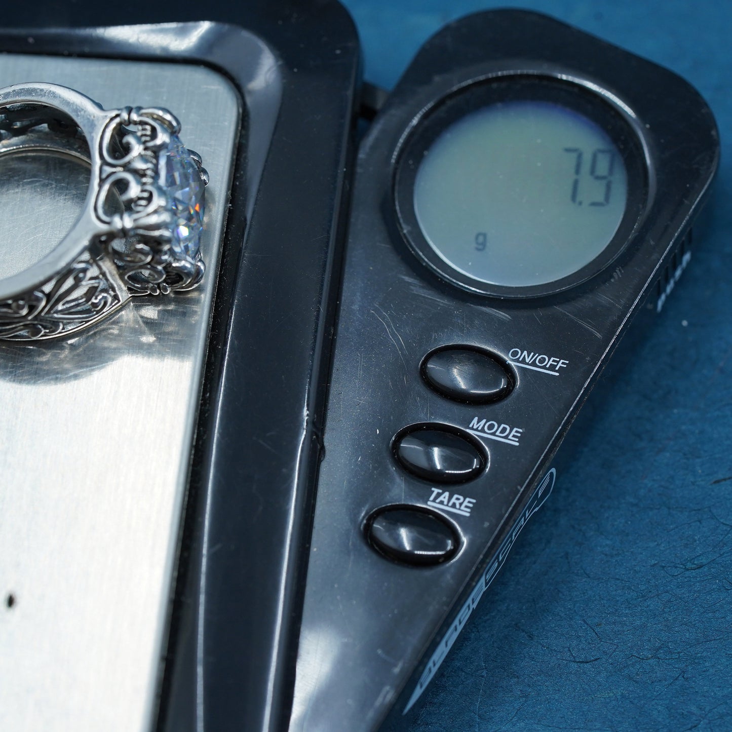 sz 7, Silpada Sterling 925 Silver Uptown Cubic Zirconia Filigree Ring R0981 CZ