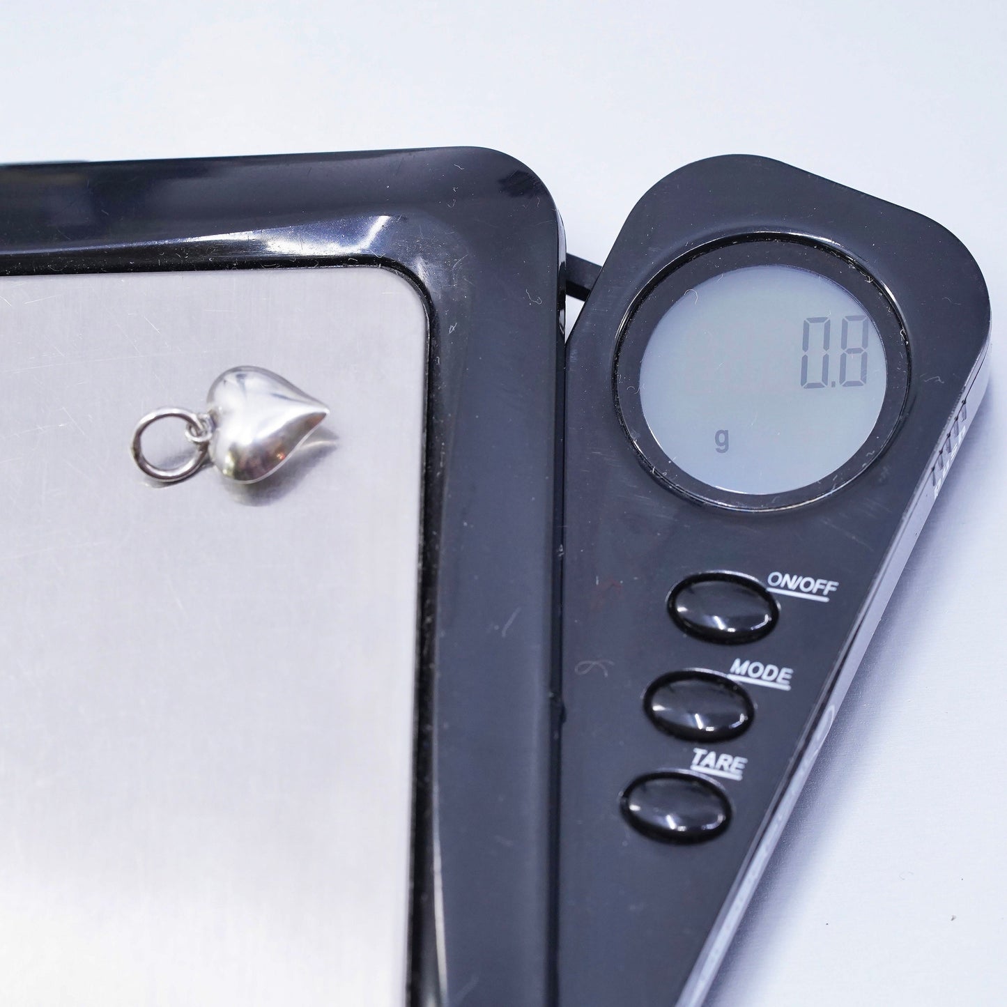 vintage sterling 925 silver heart charm pendant