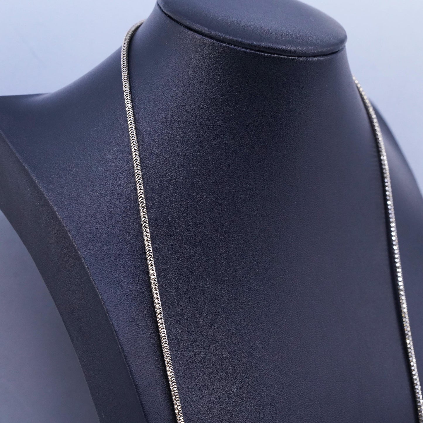 36” Italian JCM gold over Sterling 925 silver extra long snake sweater necklace