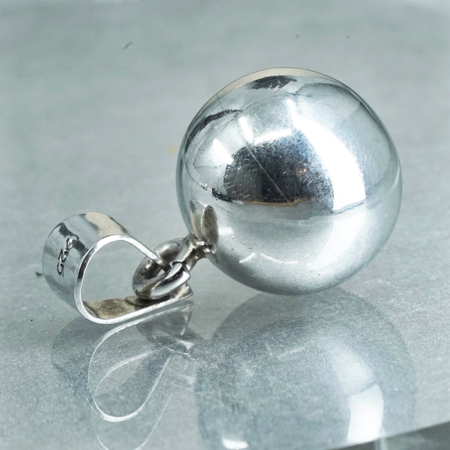 Vintage Sterling 925 silver chime harmony ball, 925 bell