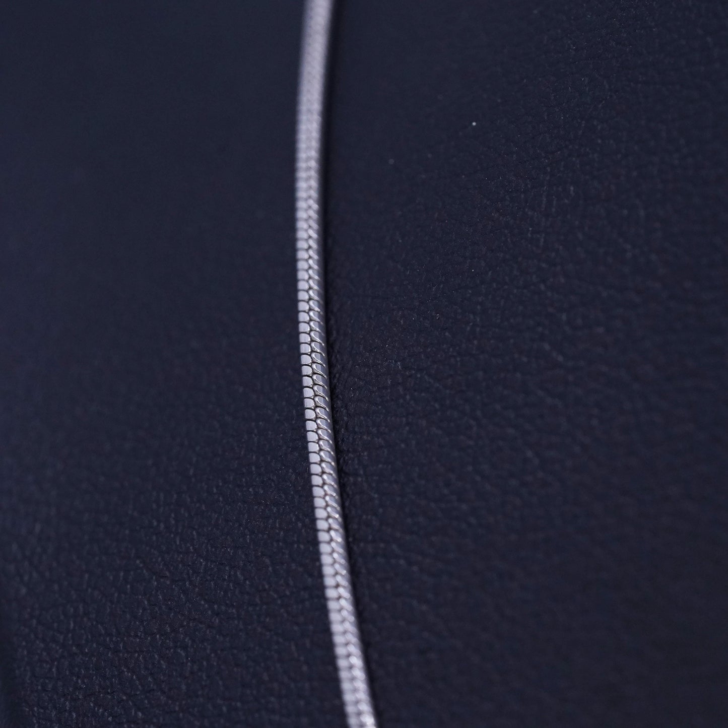 20” 1mm, vintage Italy Sterling 925 silver snake chain necklace