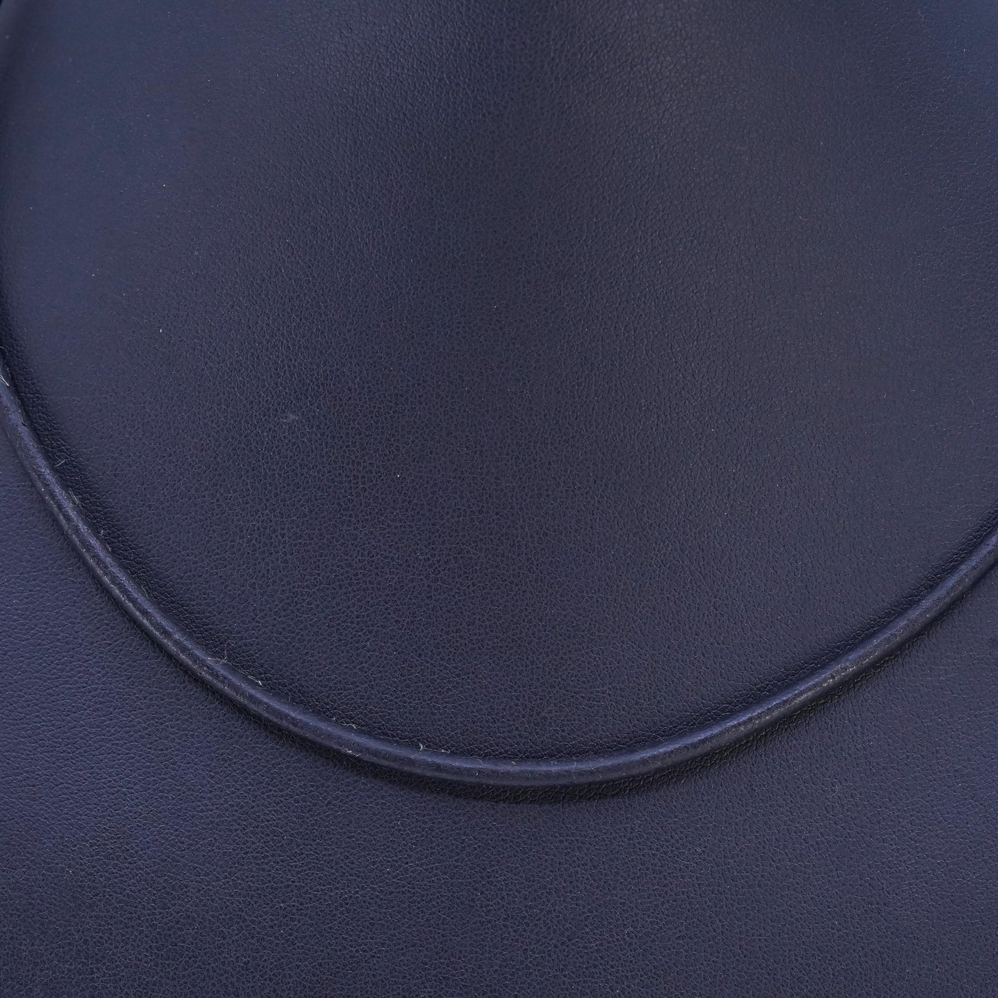 18” 3mm, Vintage Sterling 925 Silver Clasp with black Leather Necklace