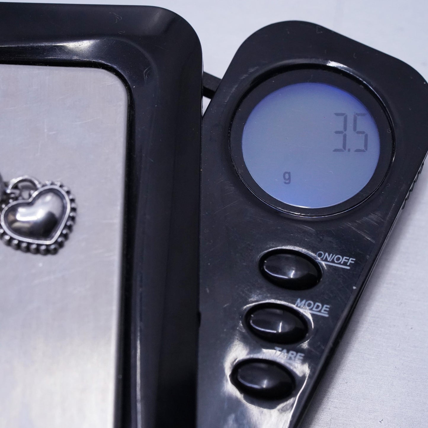 Vintage ALE sterling silver pendant, 925 heart charm embossed my special sister