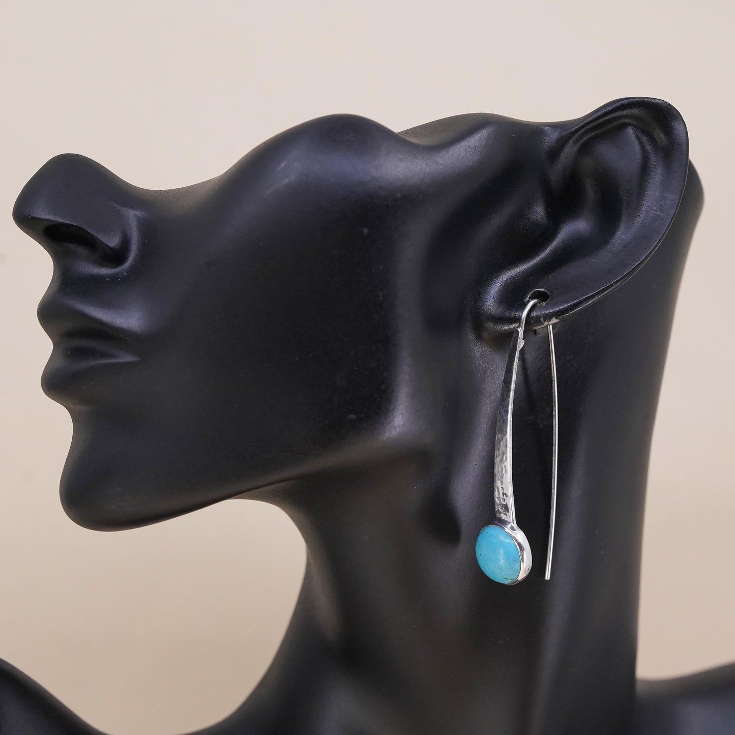SILPADA 925 Sterling Silver Swan Dive Turquoise single 1 earring W2132