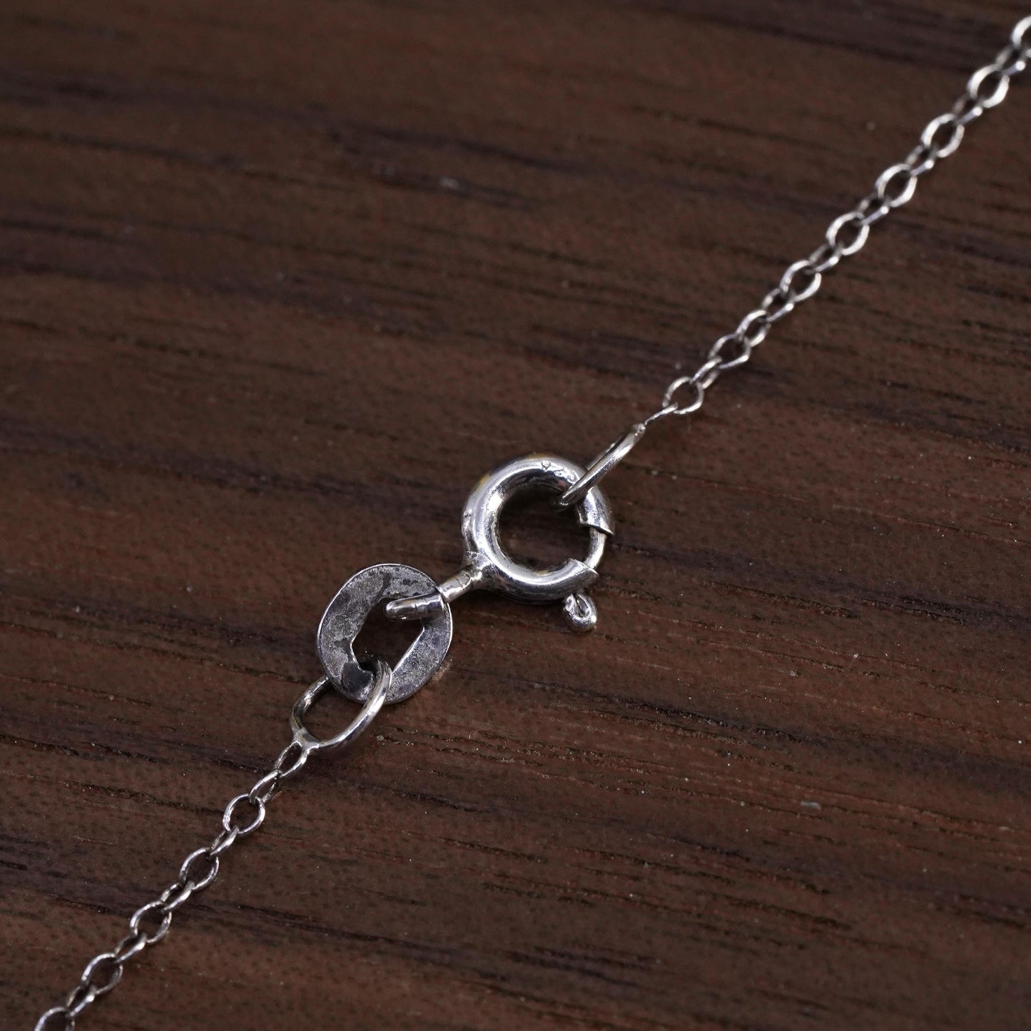 Vintage Sterling silver circle necklace, 925 irish Celtic knot triangle pendant