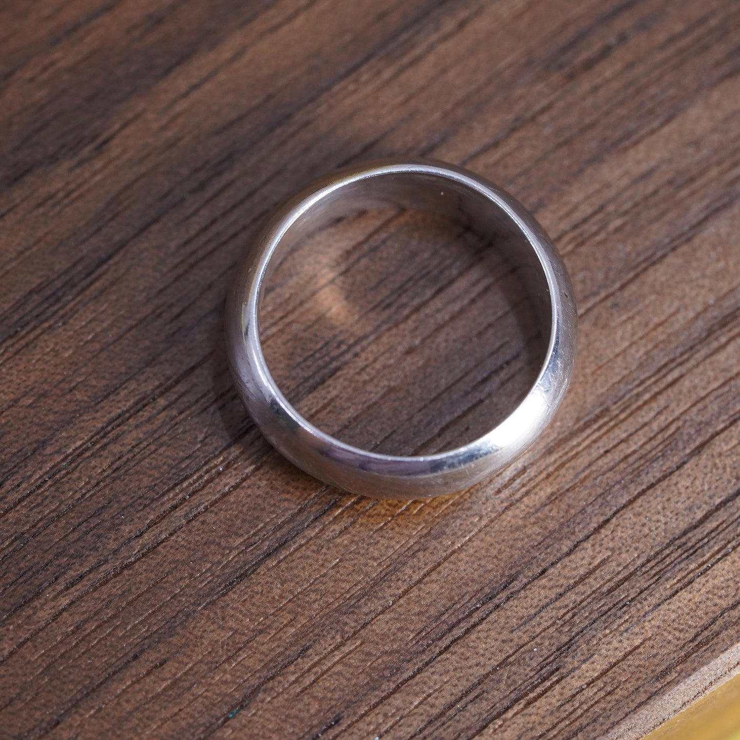 Size 5, vintage southwestern sterling silver handmade ring, 925 wedding band
