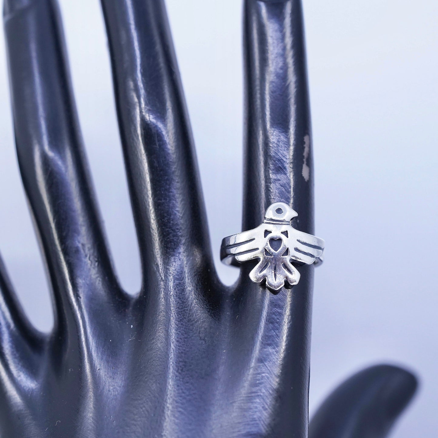 Size 7.25, James Avery sterling 925 silver Rare La Paloma Bird Ring