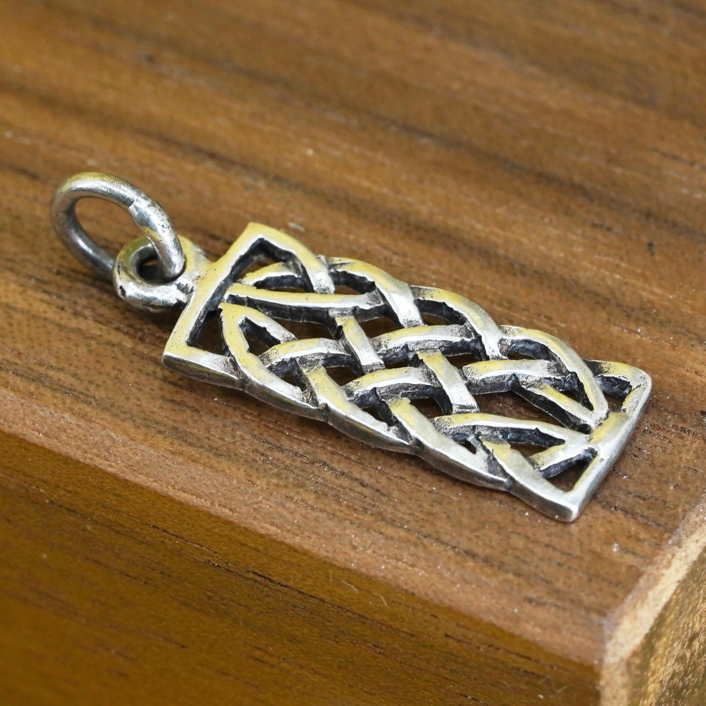 Vintage Sterling silver handmade pendant, 925 irish Celtic knot