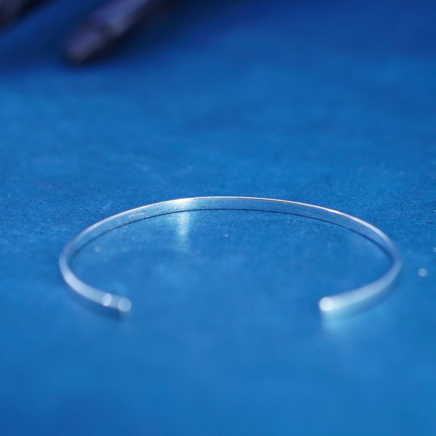 7.25”, sterling silver bracelet, quote 925 cuff “a daughter is a little girl