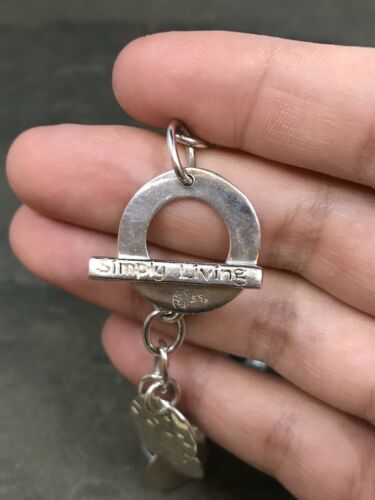 7”, Vintage Simply Living Silver Handmade Bracelet, 925 Silver Bold chain