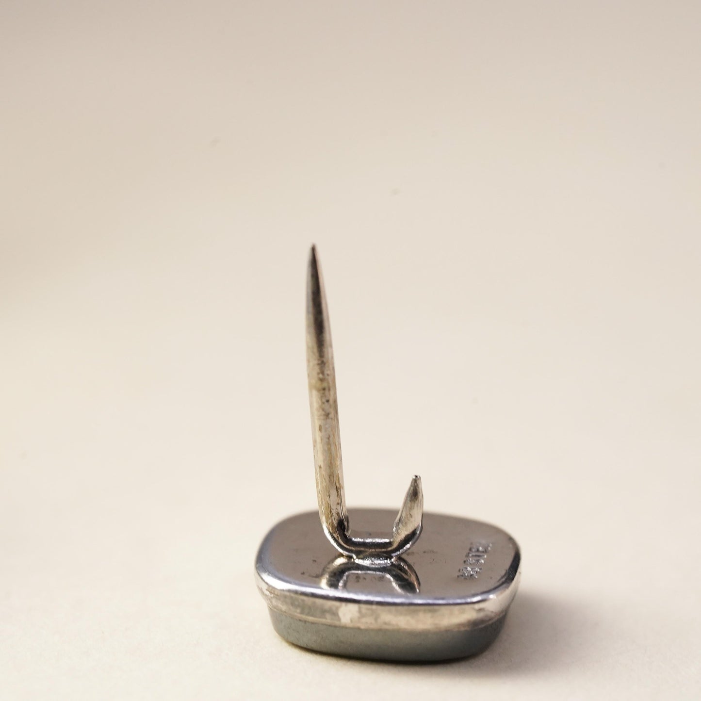 Vintage sterling 925 silver pin embossed Roman warrior, without the back