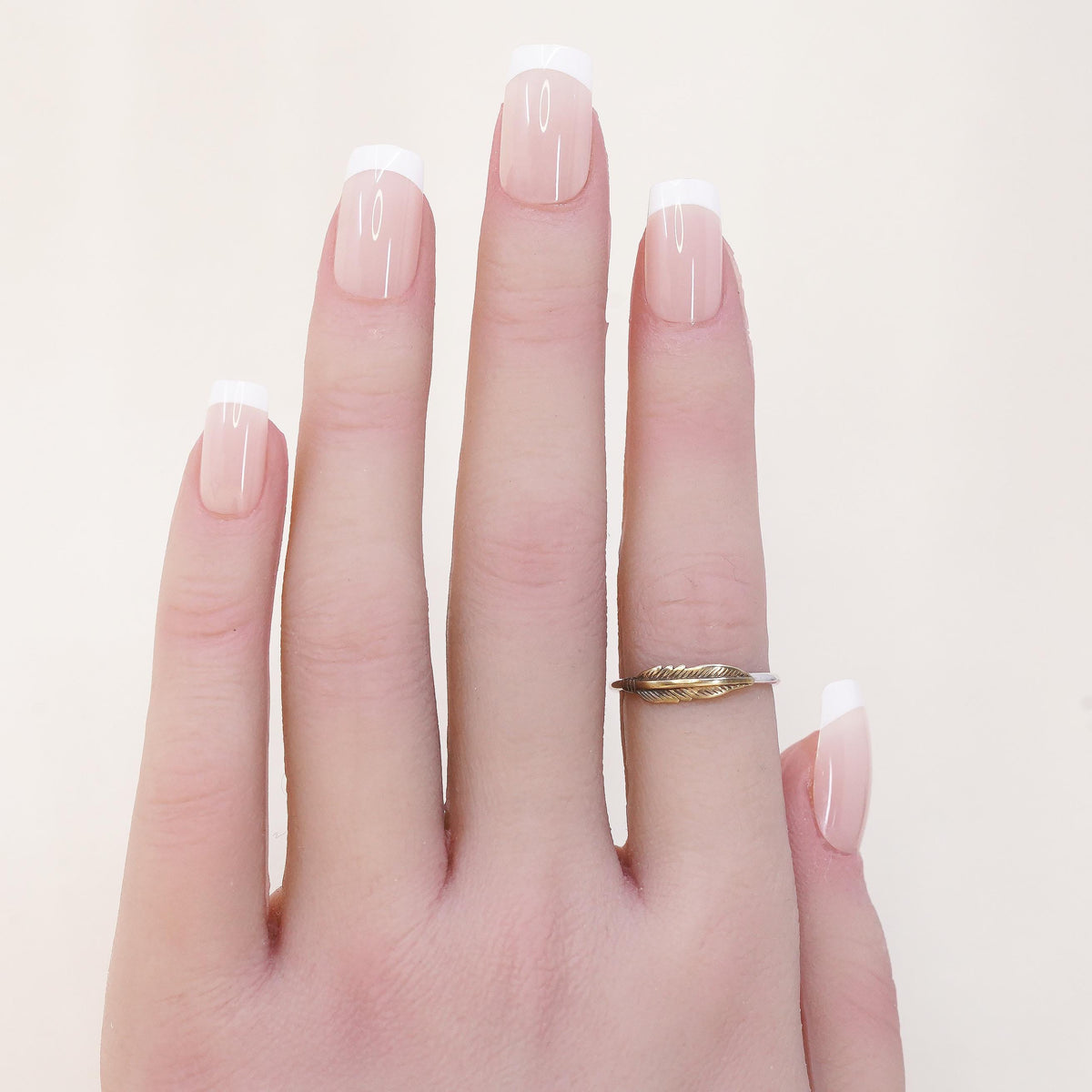 Size 6, Vintage two tone Sterling silver handmade brass feather ring, 925 band