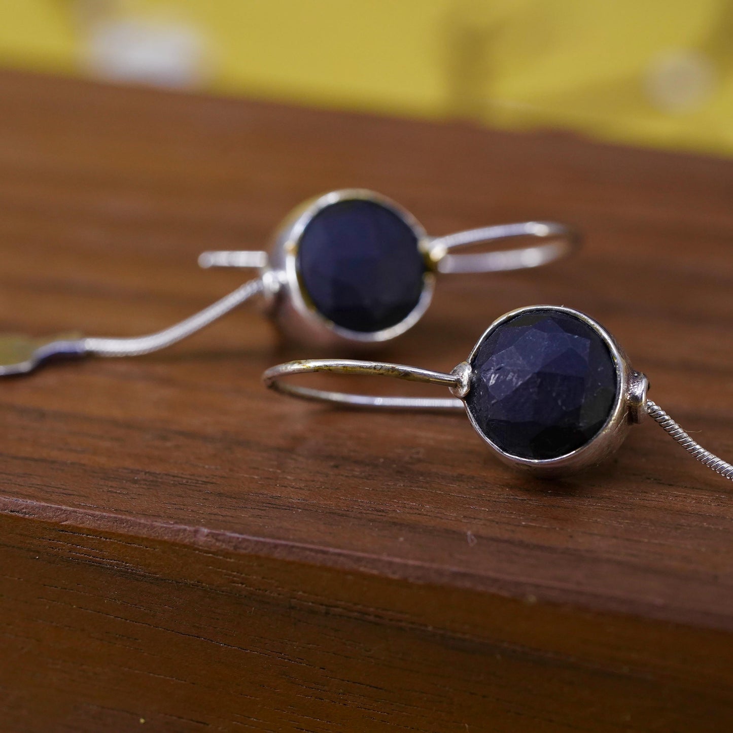 SILPADA Sterling Silver 925 Faceted Matte Black Onyx Dangle Earrings W1626
