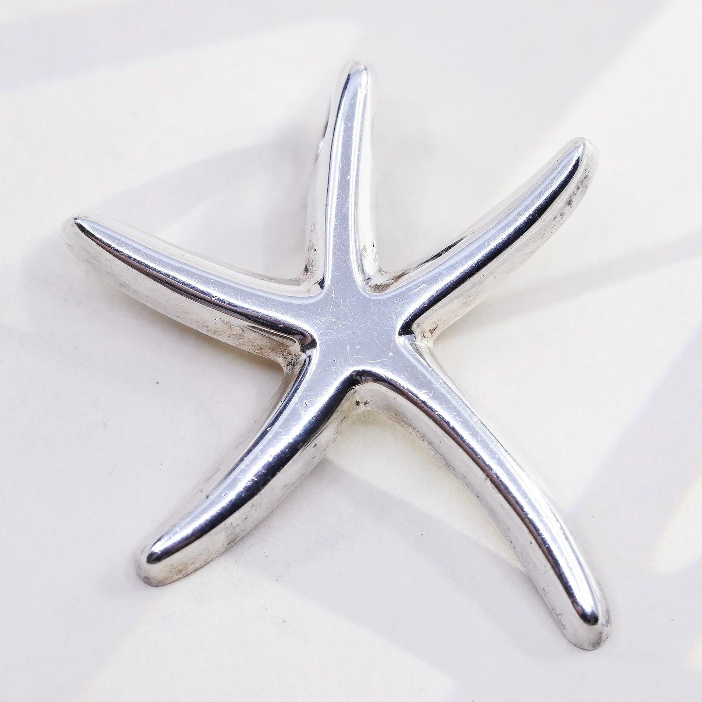Vintage Mexican Sterling silver handmade pendant, 925 starfish