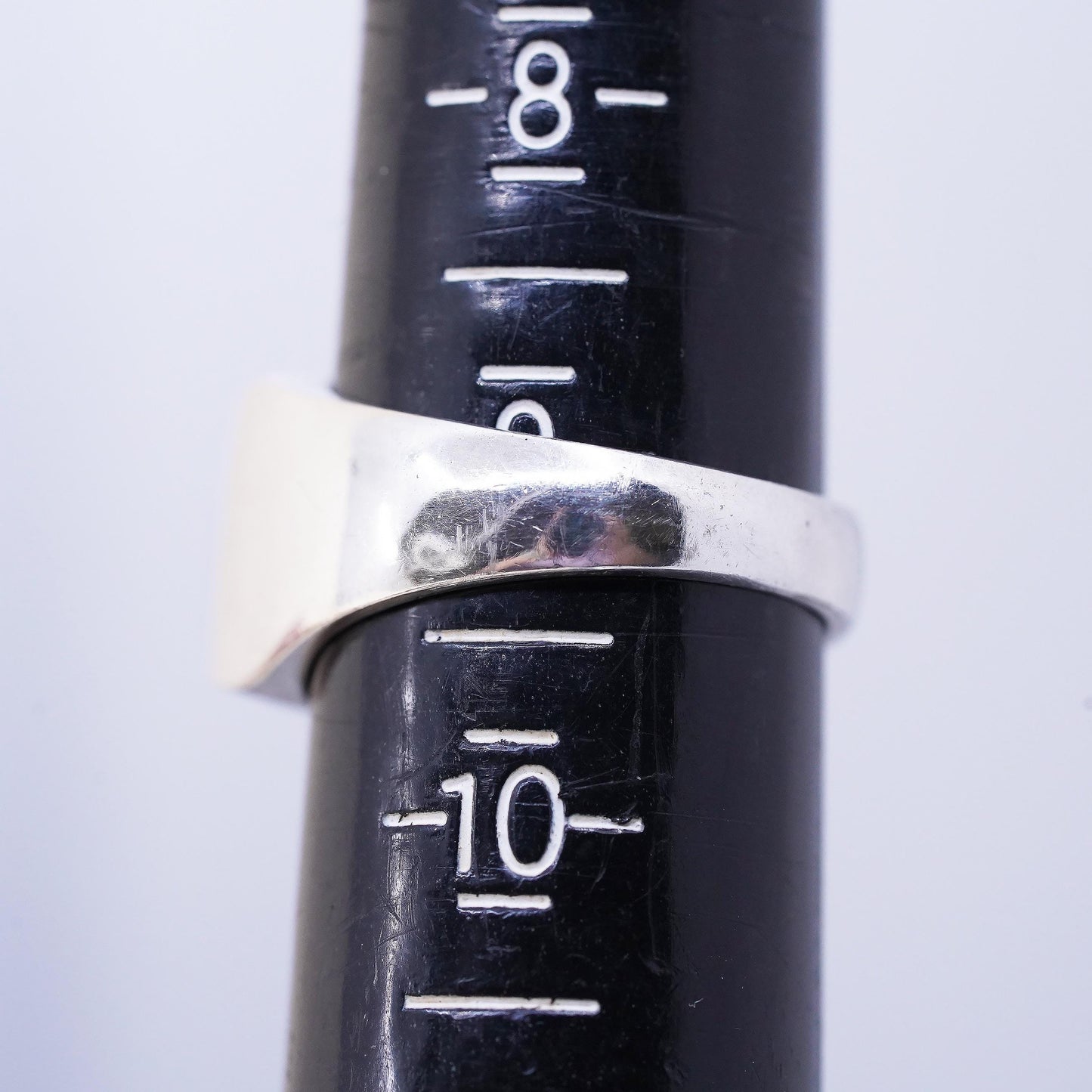 Size 9, Vintage Mexican Sterling Silver Inlay Ring, Black Onyx Malachite Signet