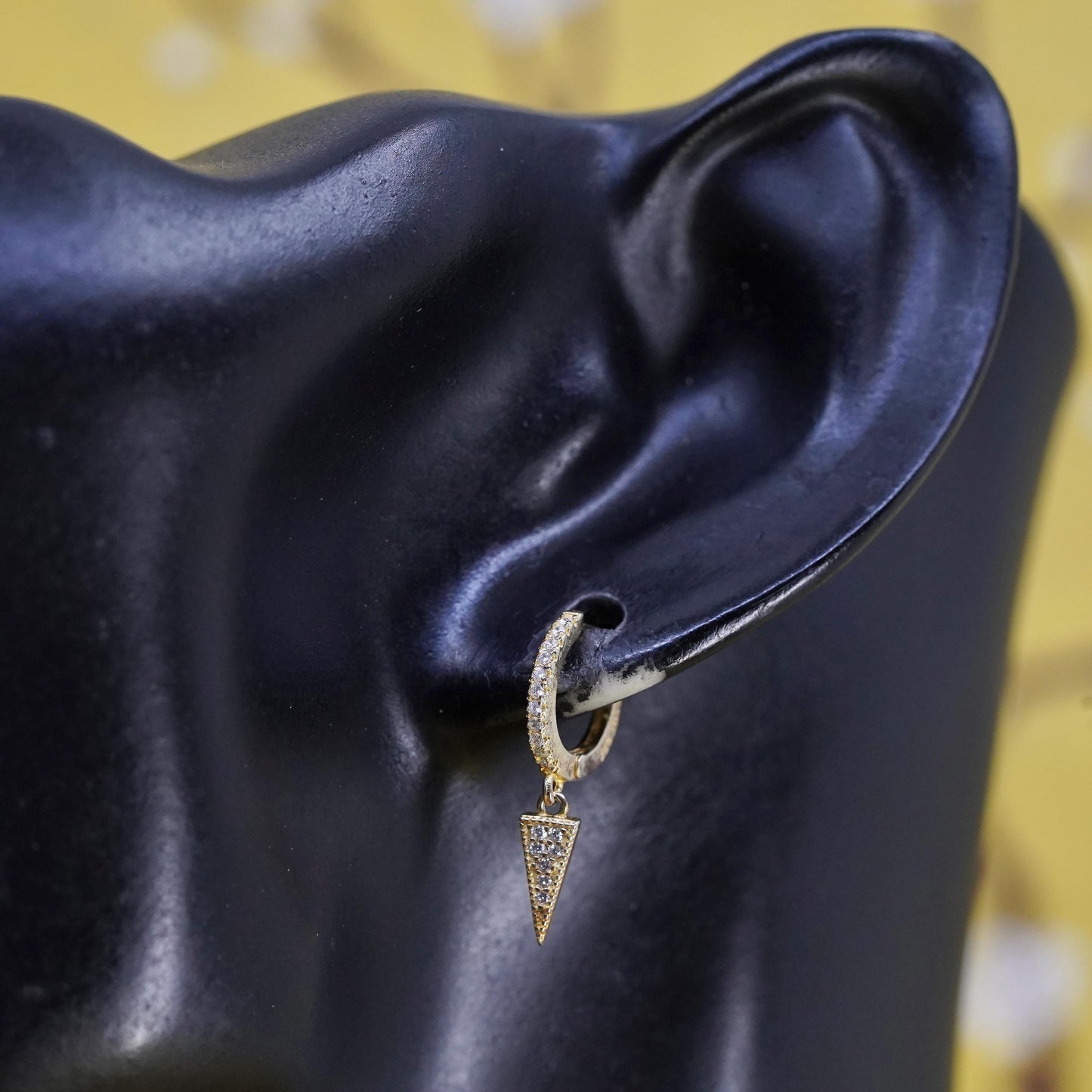 0.5", Shashi vermeil gold Sterling silver earrings, 925 huggie hoops dangles