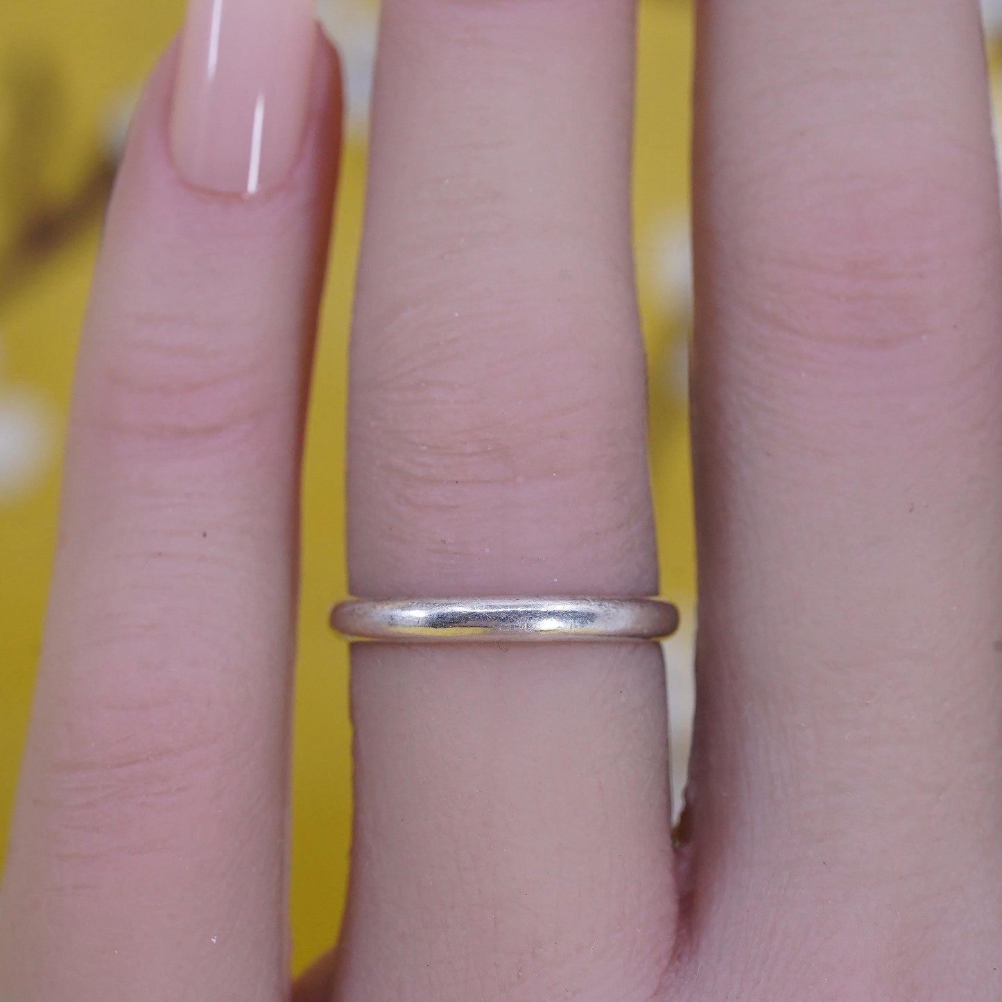Size 6, Vintage Silpada sterling 925 silver handmade wedding band ring