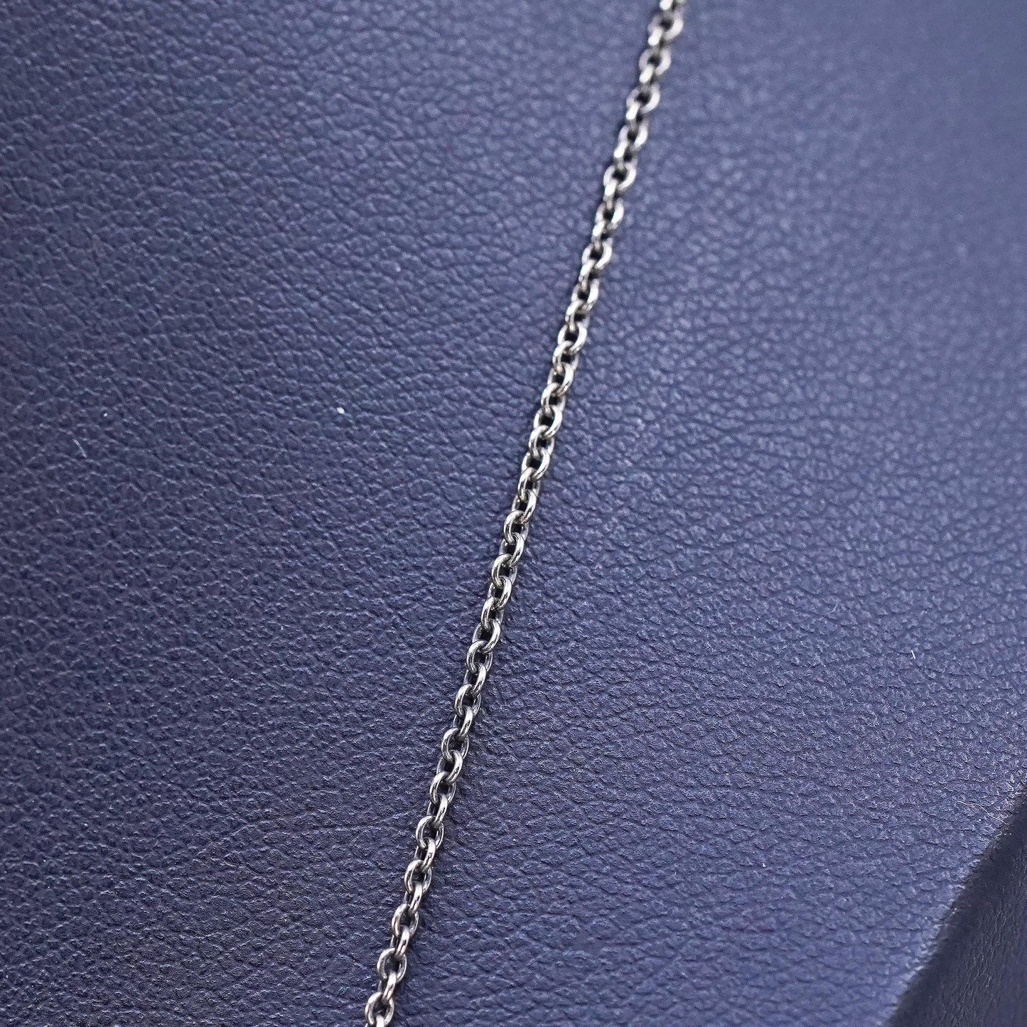 26+4", vintage Sterling silver extra long necklace, 925 circle link chain