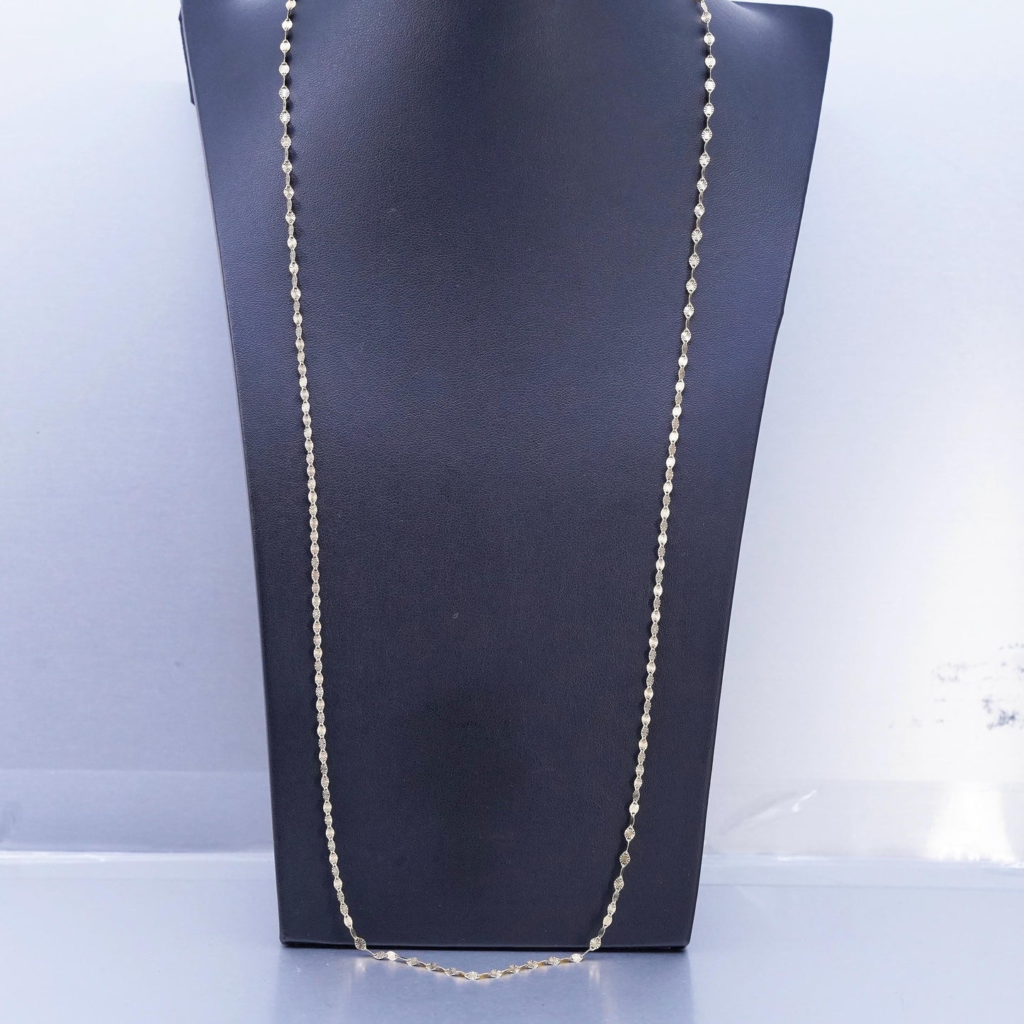 30" Italian Danecraft vermeil gold over Sterling 925 silver snowflake necklace