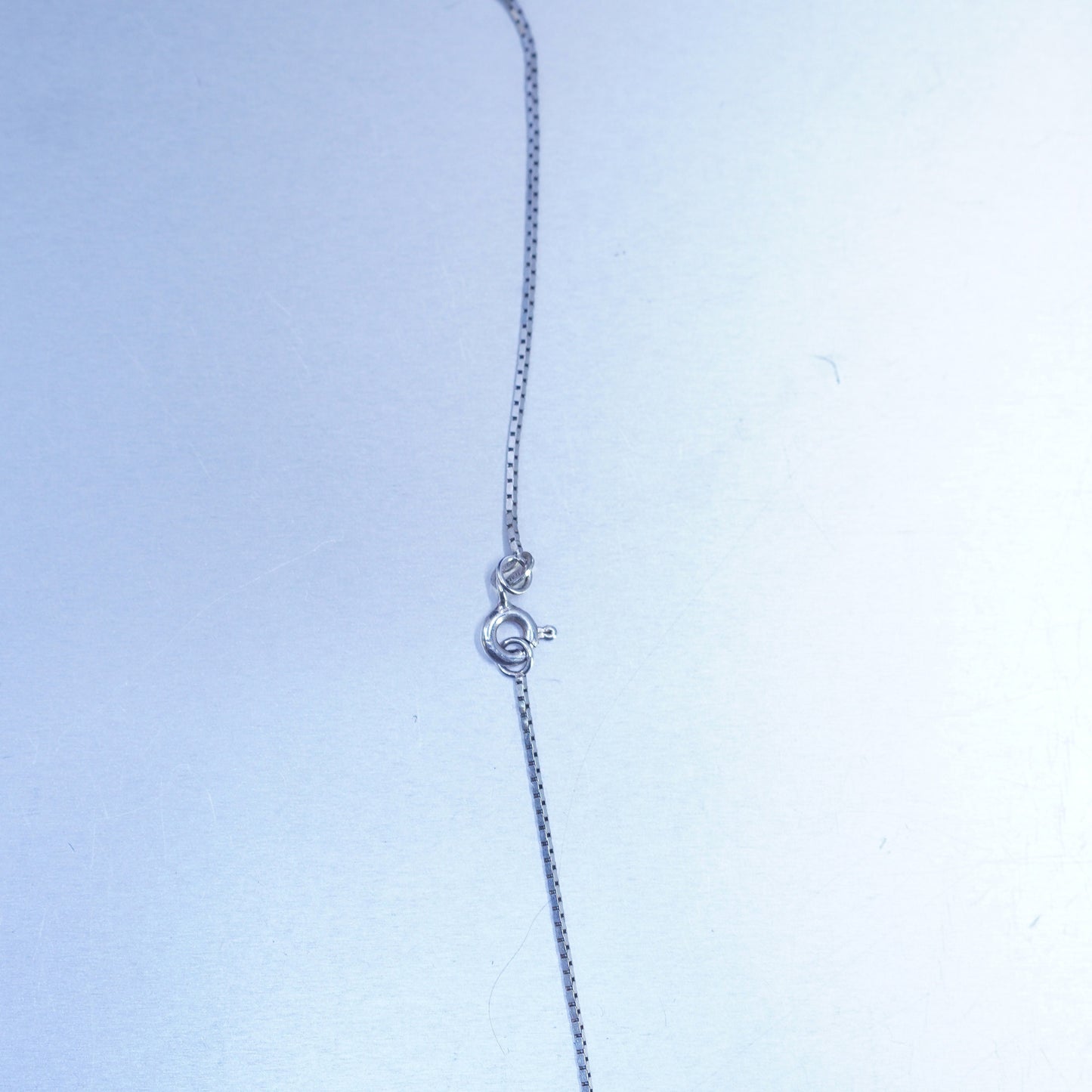 16” 1mm, vintage Sterling 925 silver textured snake chain necklace