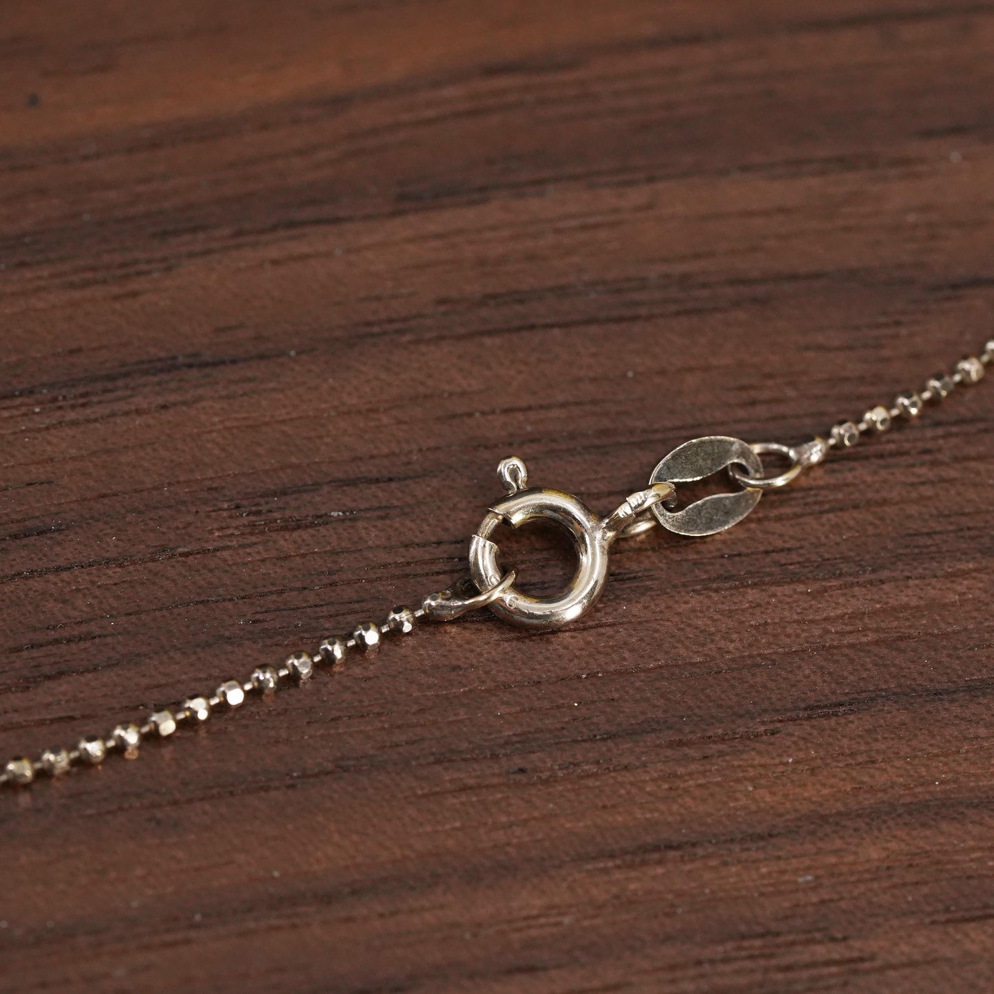 18”, Italian yellow gold Sterling silver necklace 925 name tag, Henley Raegan