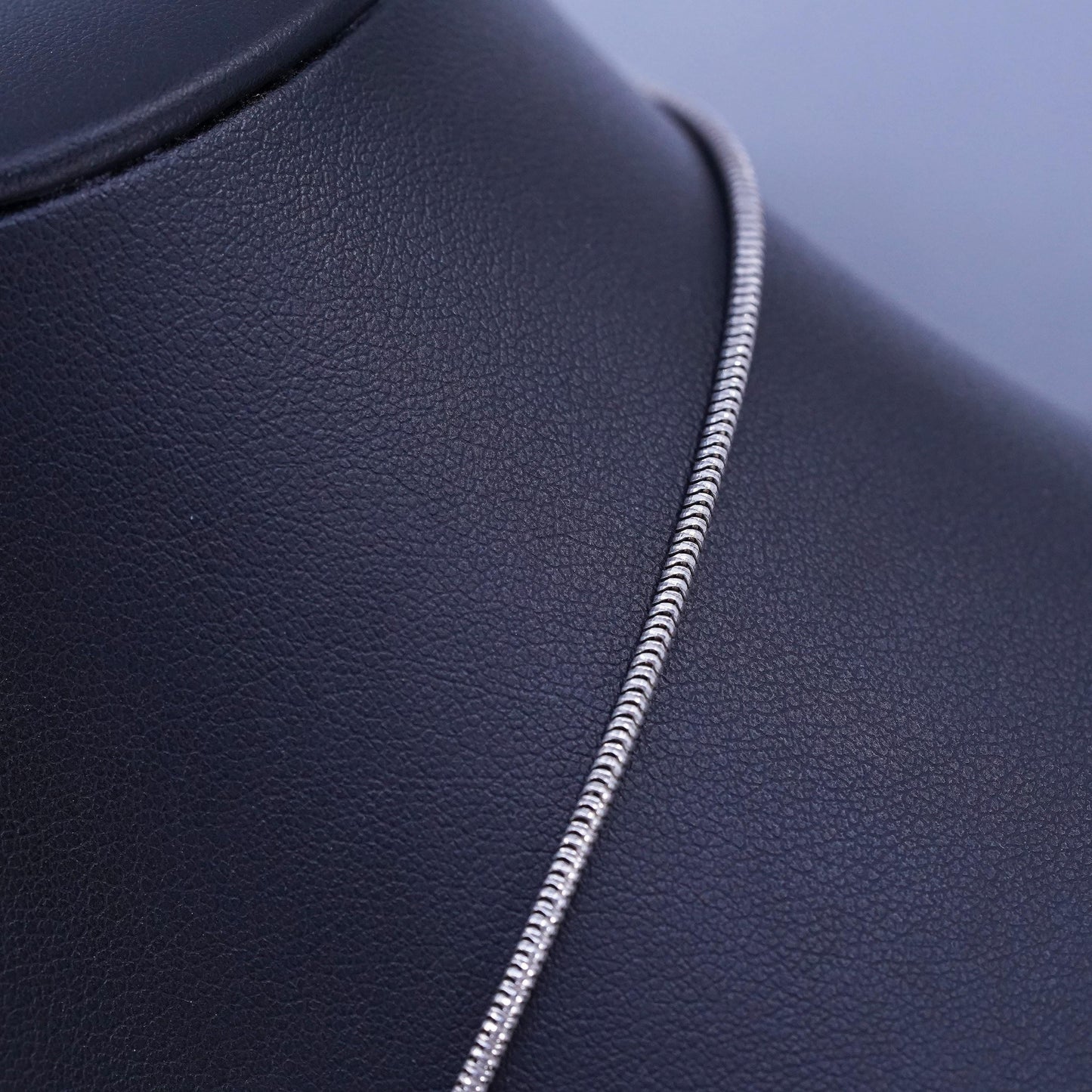 16” 2mm, vintage Italian Sterling 925 silver snake chain necklace