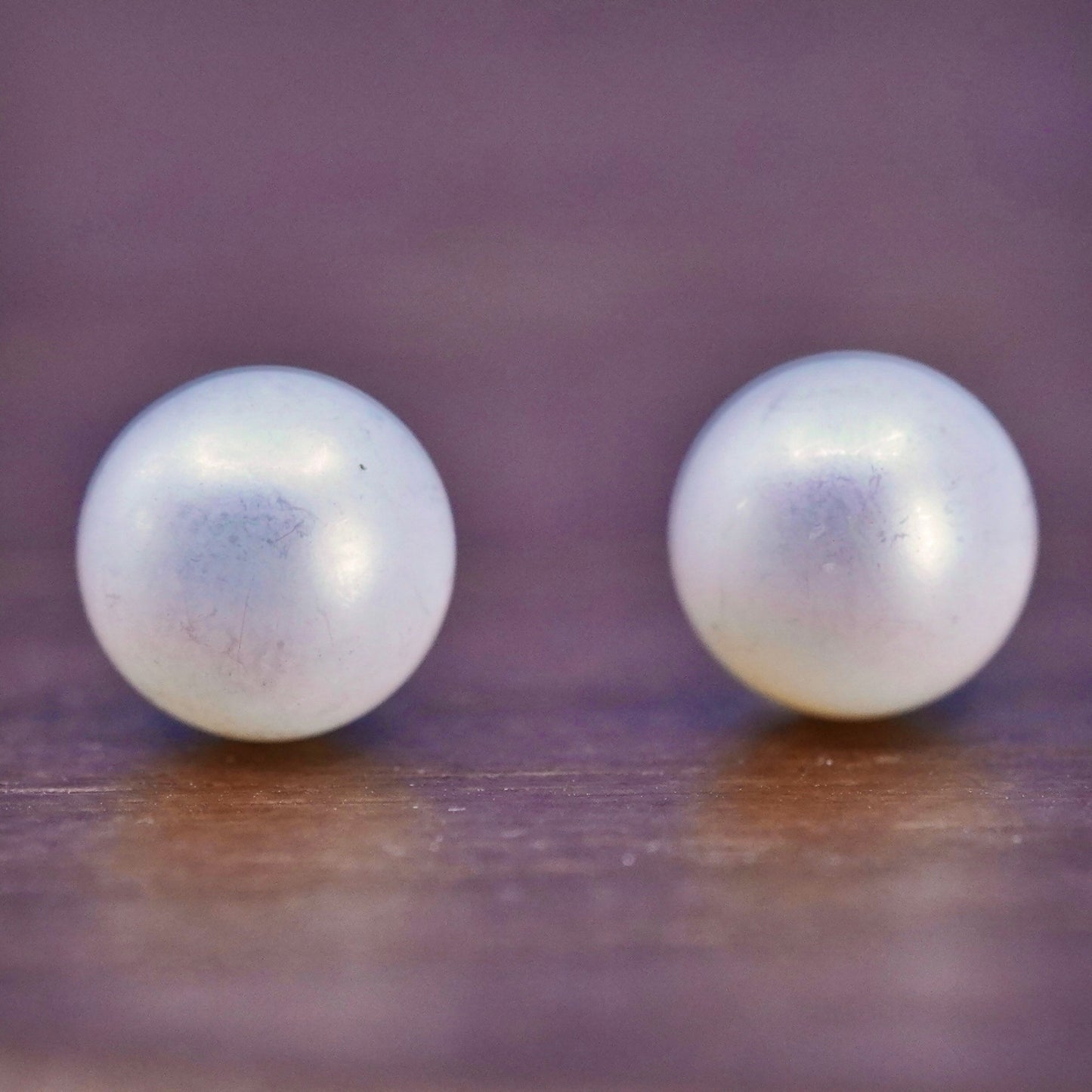 7mm, Sterling 925 silver with freshwater pearl studs earrings