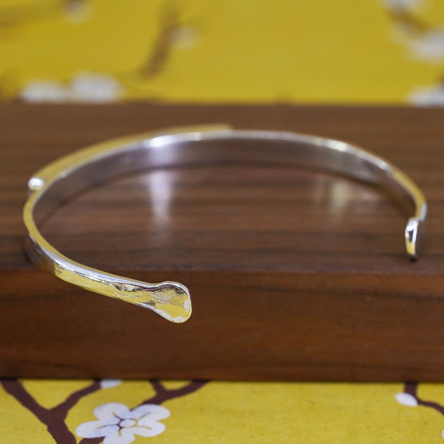 7.75”, Navajo Sterling silver bracelet, Native American, 925 cuff turquoise