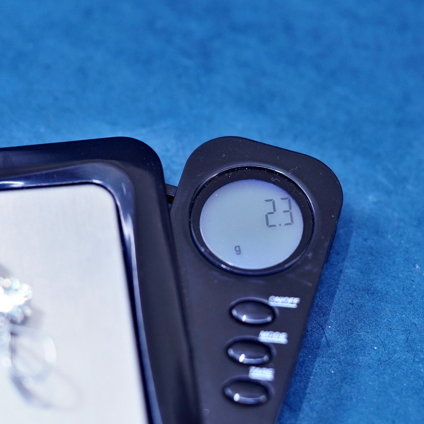 Vintage sterling silver earrings, solid 925 silver with cz dangles