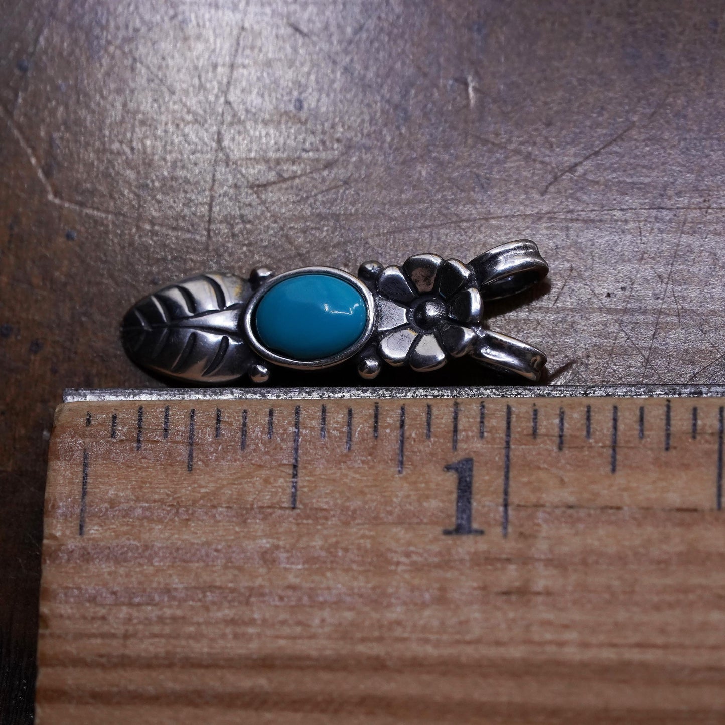 Vintage Relios Carolyn pollack handmade sterling silver 925 pendant turquoise