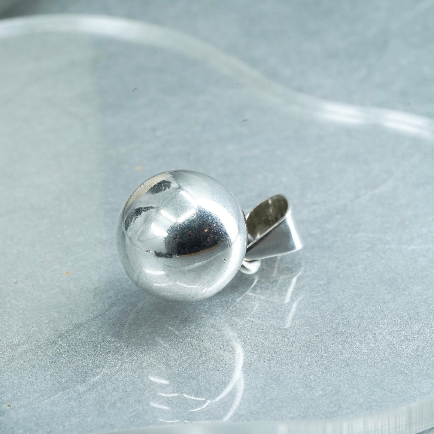 Vintage Sterling 925 silver chime harmony ball, 925 bell