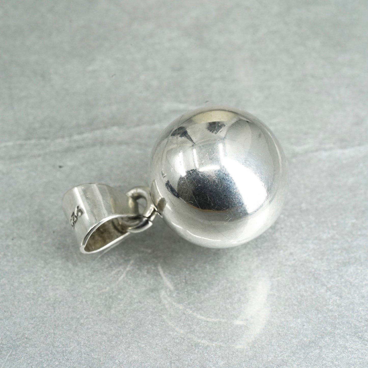 Vintage Sterling 925 silver chime harmony ball, 925 bell