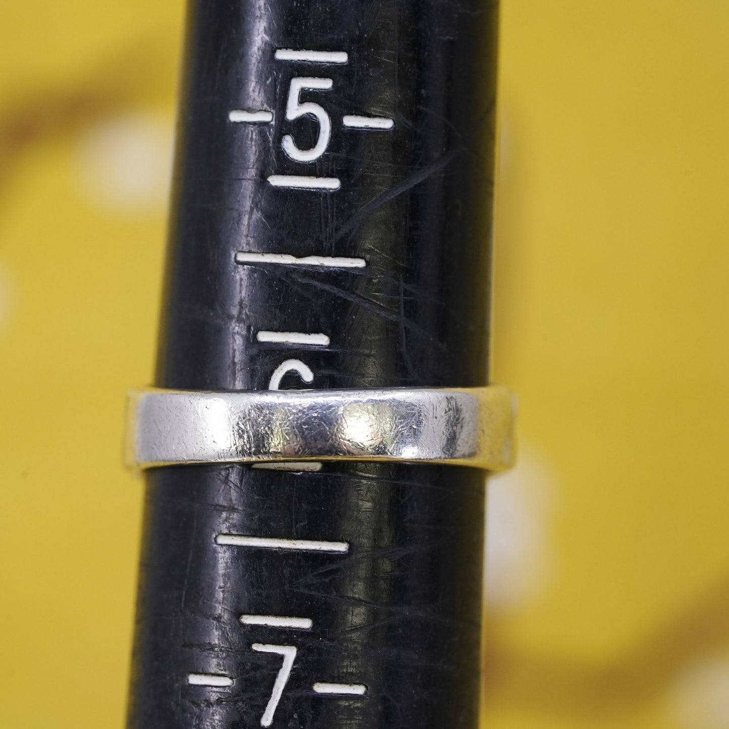 Size 6, vintage sterling 925 silver handmade ring with blue topaz details