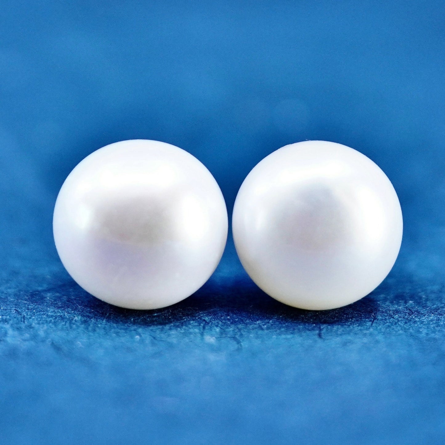 12mm, Sterling 925 silver with huge freshwater pearl studs earrings, stamped 925