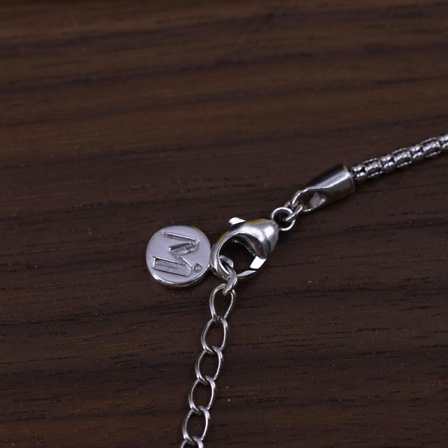 16+2", sterling silver necklace, 925 popcorn chain freshwater pearl pendant