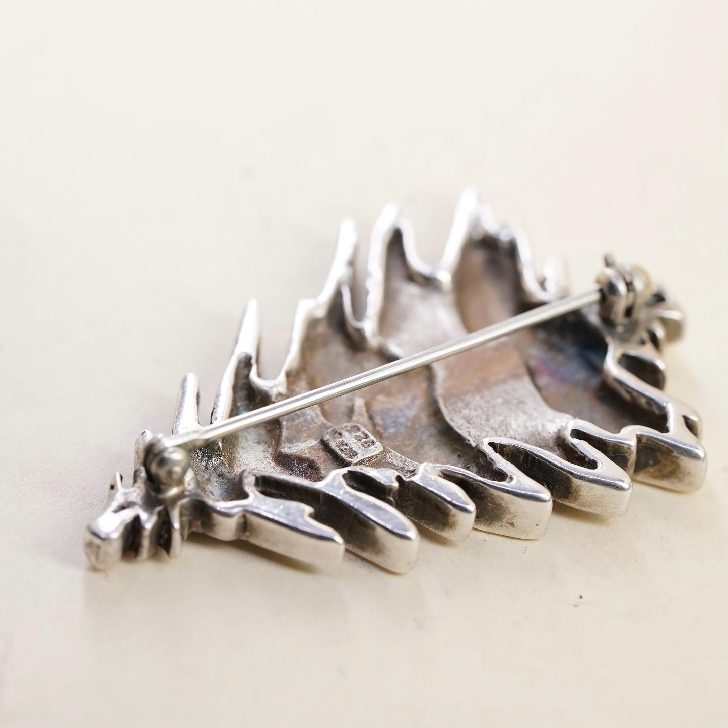 Vintage Sterling Silver Boston MFA Museum of Fine Art Christmas Tree Brooch