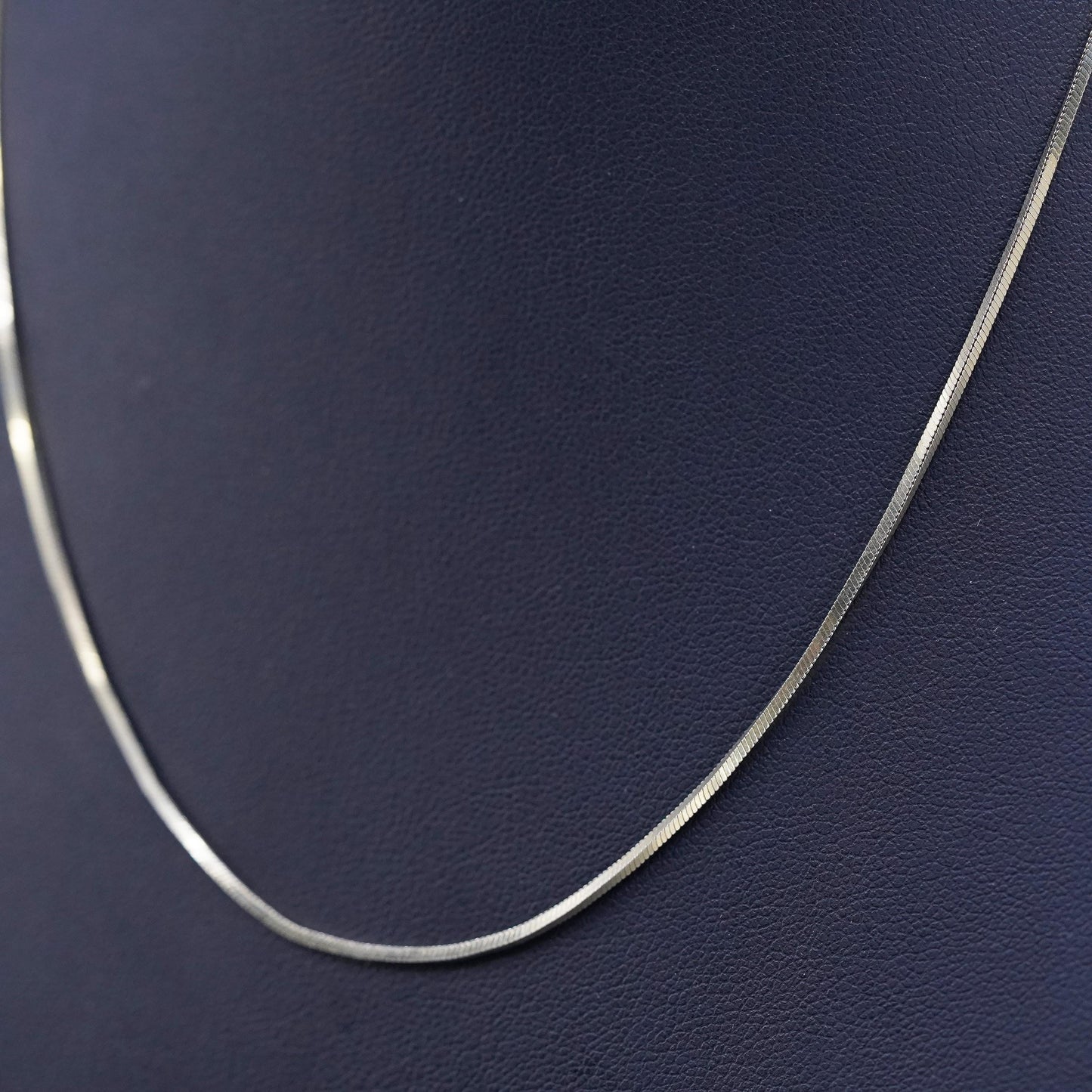 16”, Danecraft vermeil gold over Sterling 925 silver square snake necklace