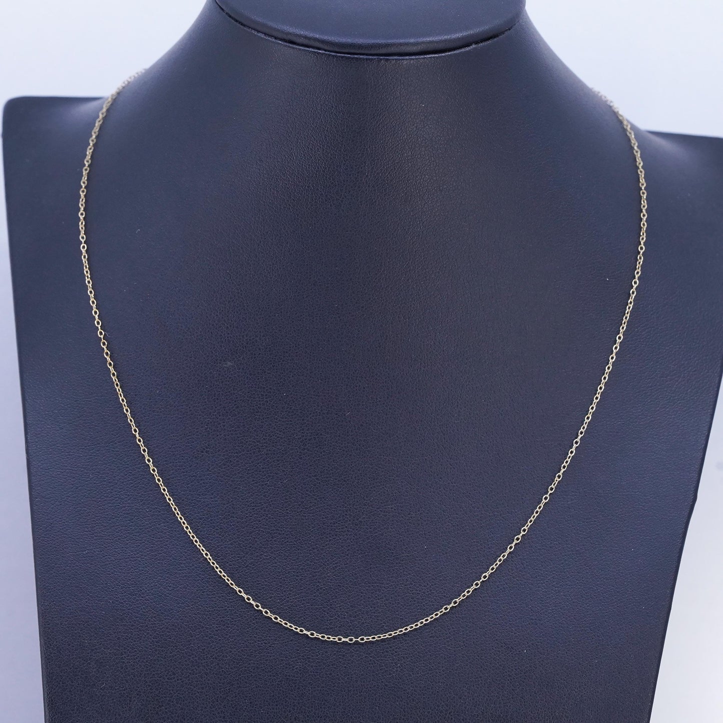 18", vintage vermeil gold over Sterling 925 silver handmade circle necklace