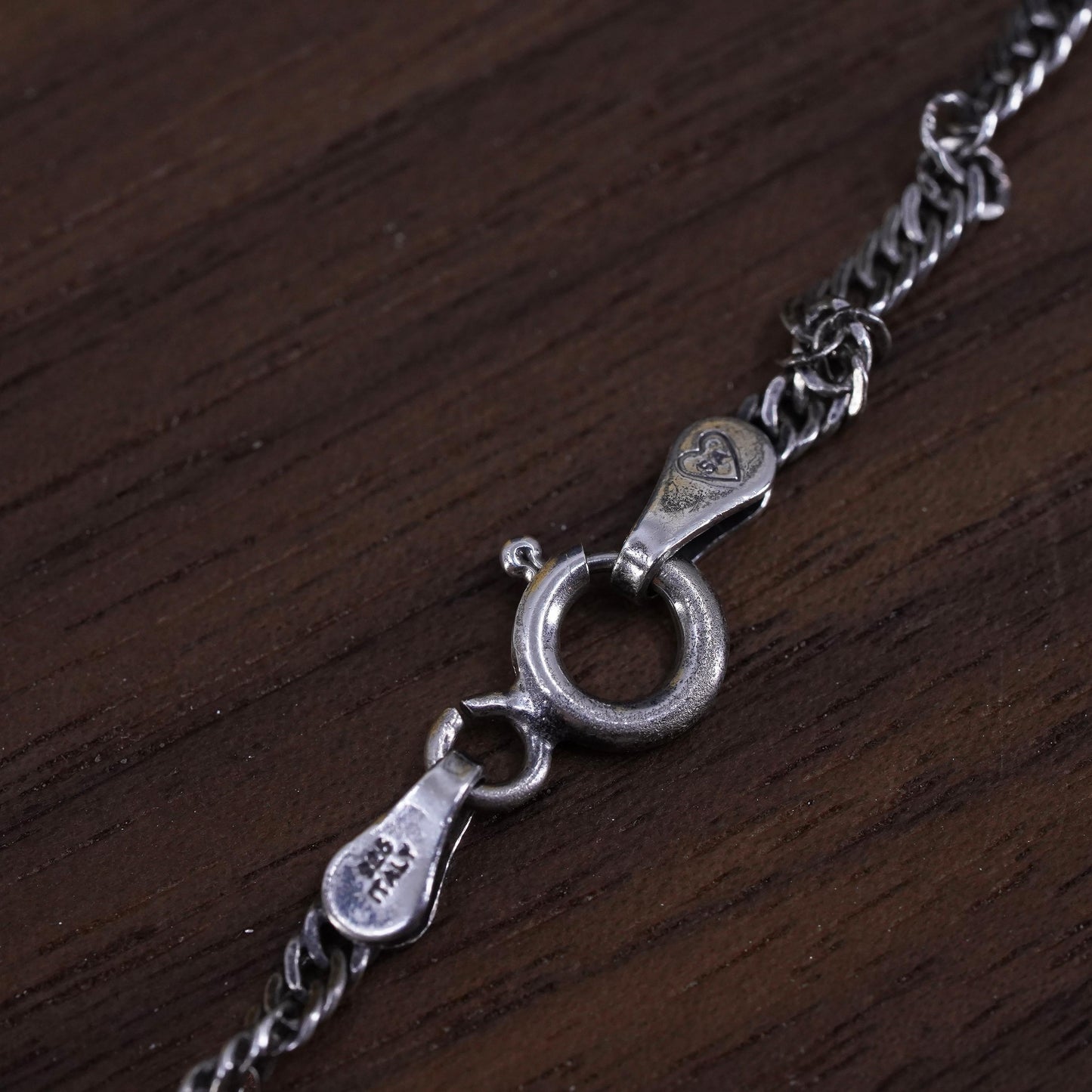 18”, 2mm, vintage Sterling silver necklace, 925 twisted curb chain
