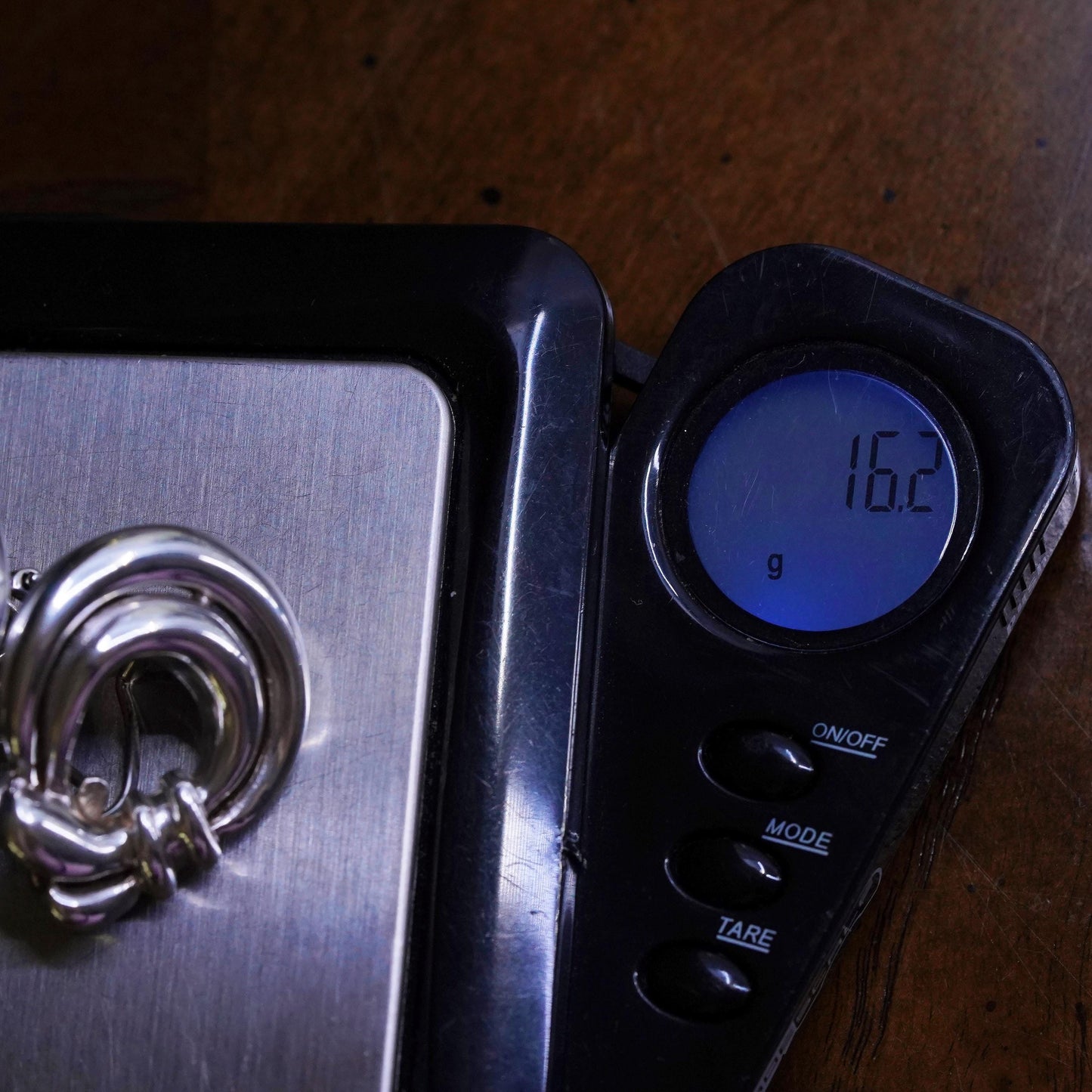 sterling silver handmade earrings, 925 modern square studs with circle dangles