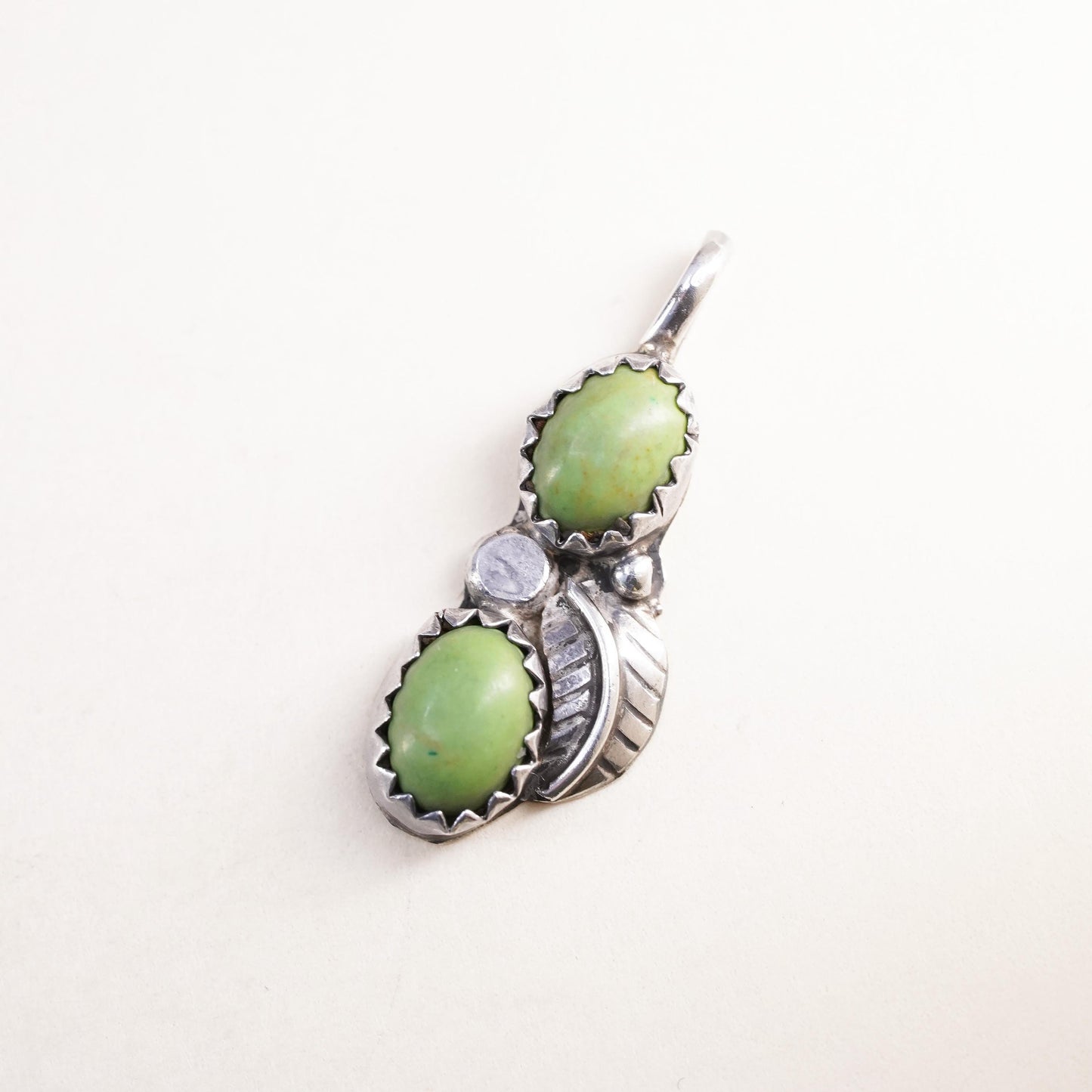 Native American Sterling silver 925 handmade pendant with turquoise