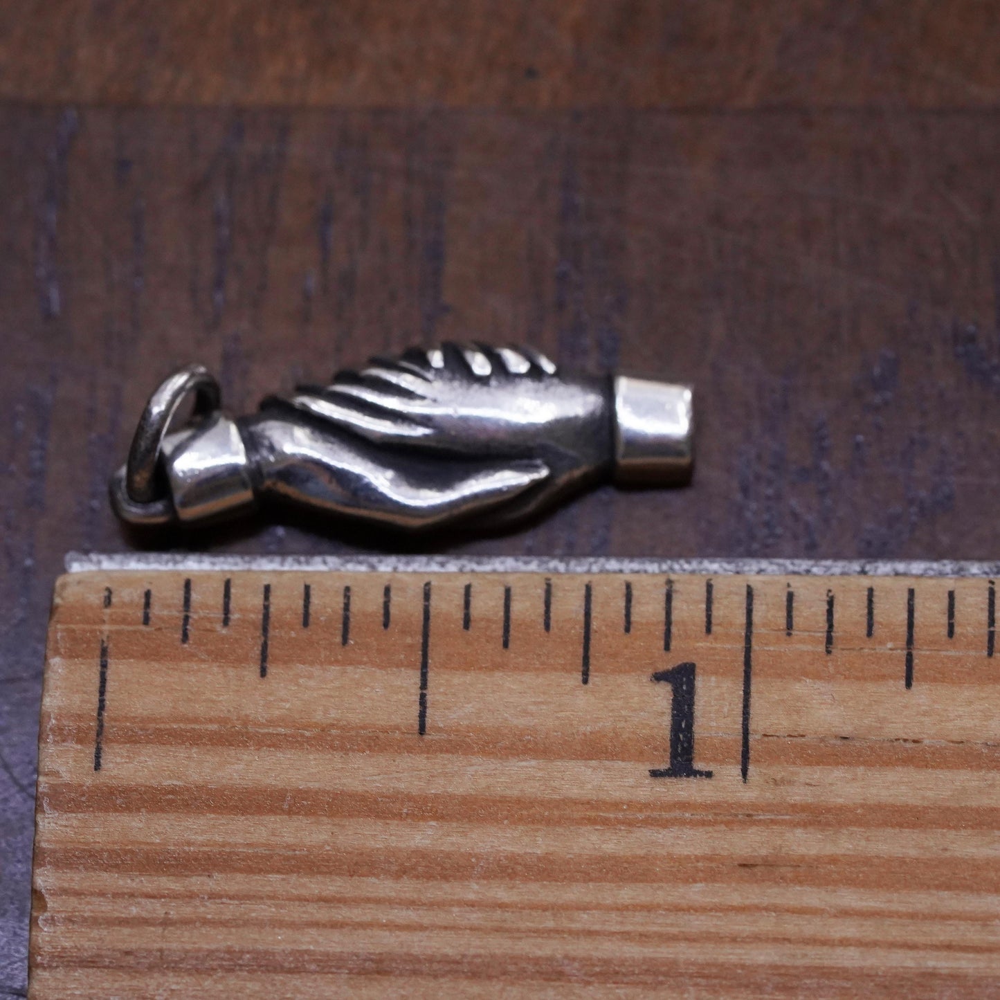 Retired James Avery Sterling Silver 925 Shaking Hands Friendship Charm Pendant
