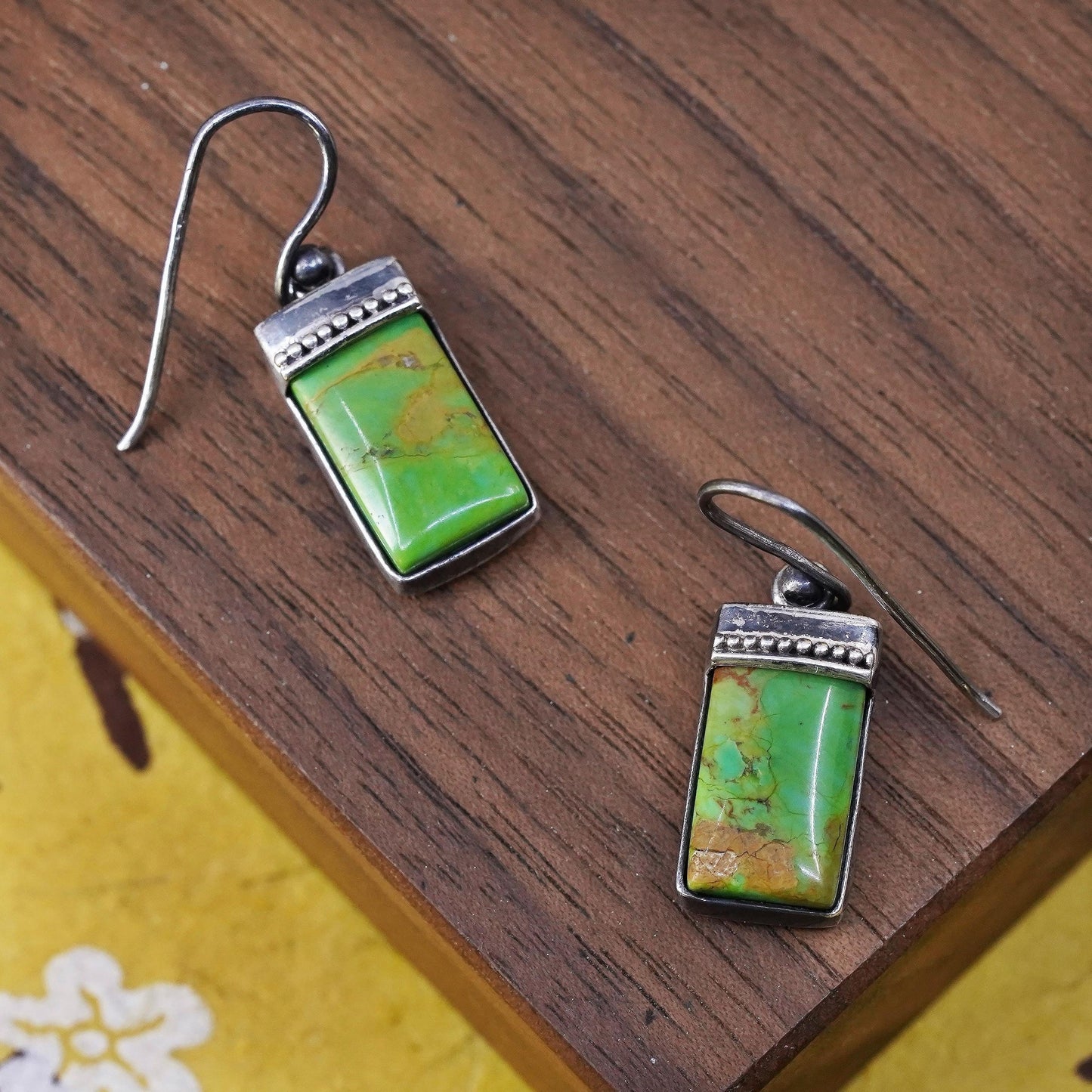 Southwestern Sterling 925 silver handmade earrings with turquoise