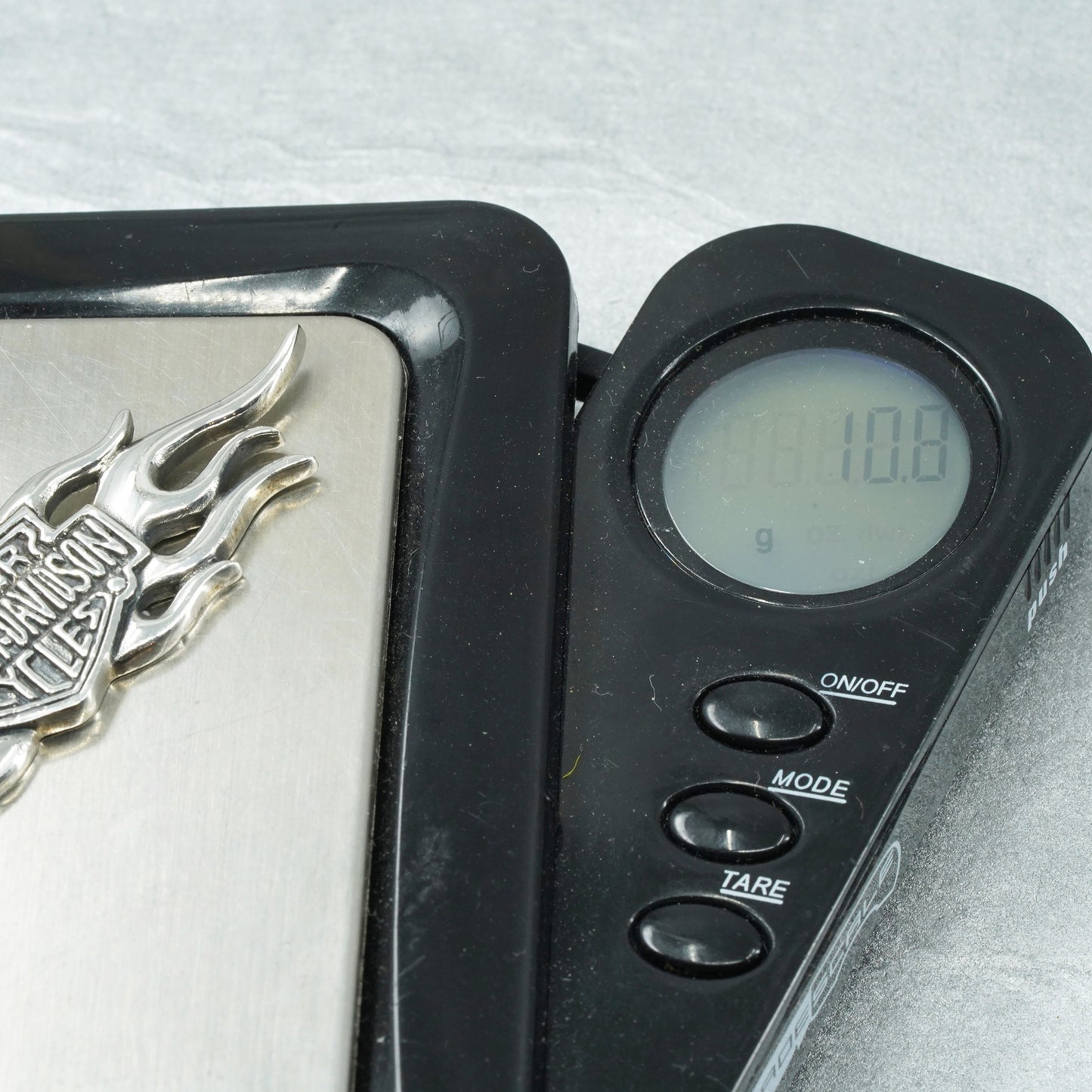 Vintage sterling 925 silver Motor Harley Davidson Cycle pendant
