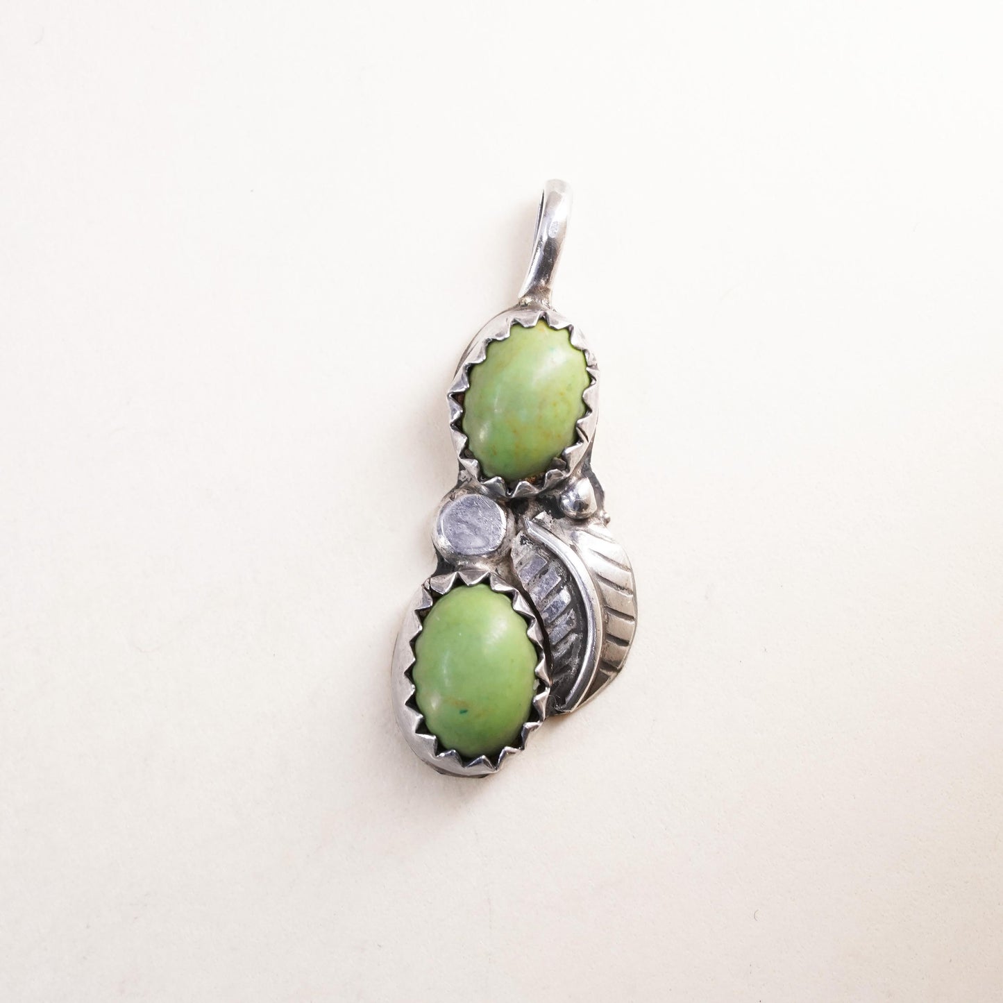 Native American Sterling silver 925 handmade pendant with turquoise