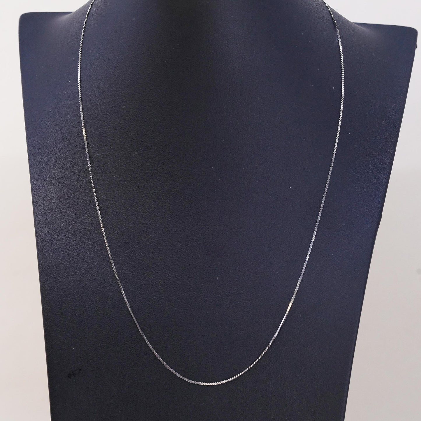 20", Vintage Italian sterling silver 925 s link chain, sterling silver necklace