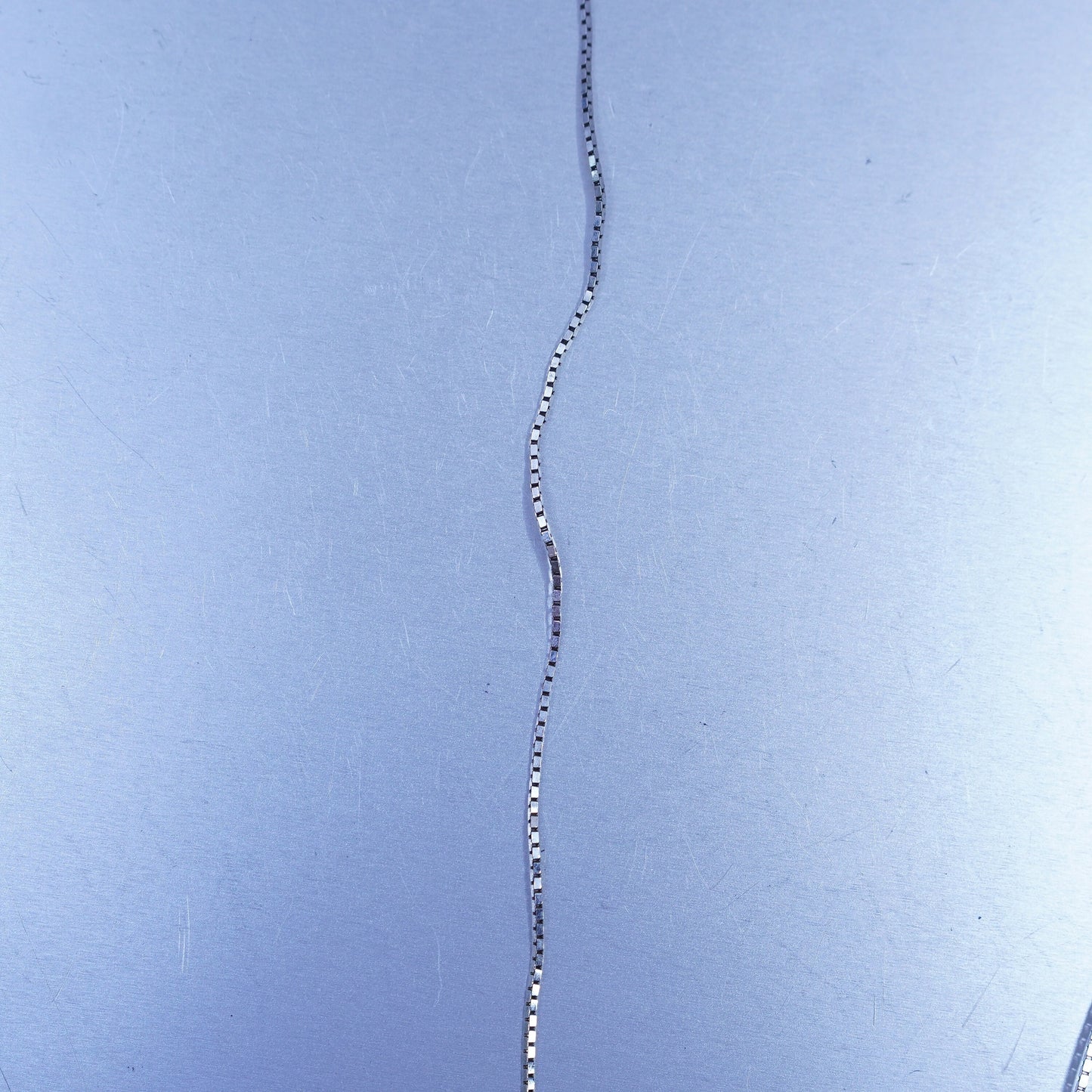 16” 1mm, vintage Sterling 925 silver textured snake chain necklace