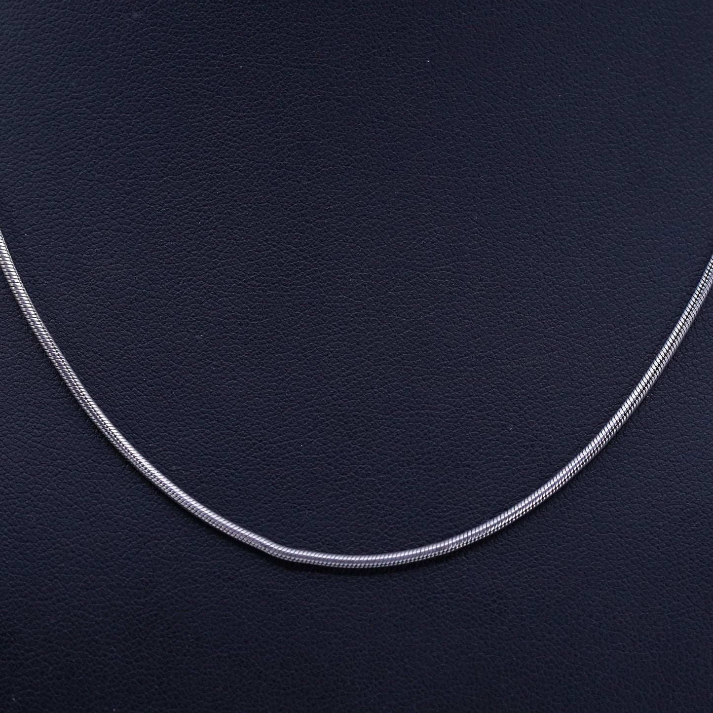 18” 1.6mm, vintage Sterling 925 silver snake chain necklace